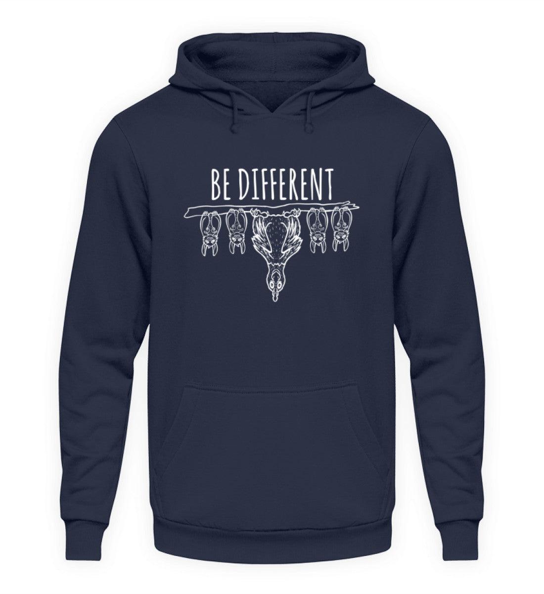 Be different Hühner · Unisex Kapuzenpullover Hoodie-Unisex Hoodie-Oxford Navy-S-Agrarstarz