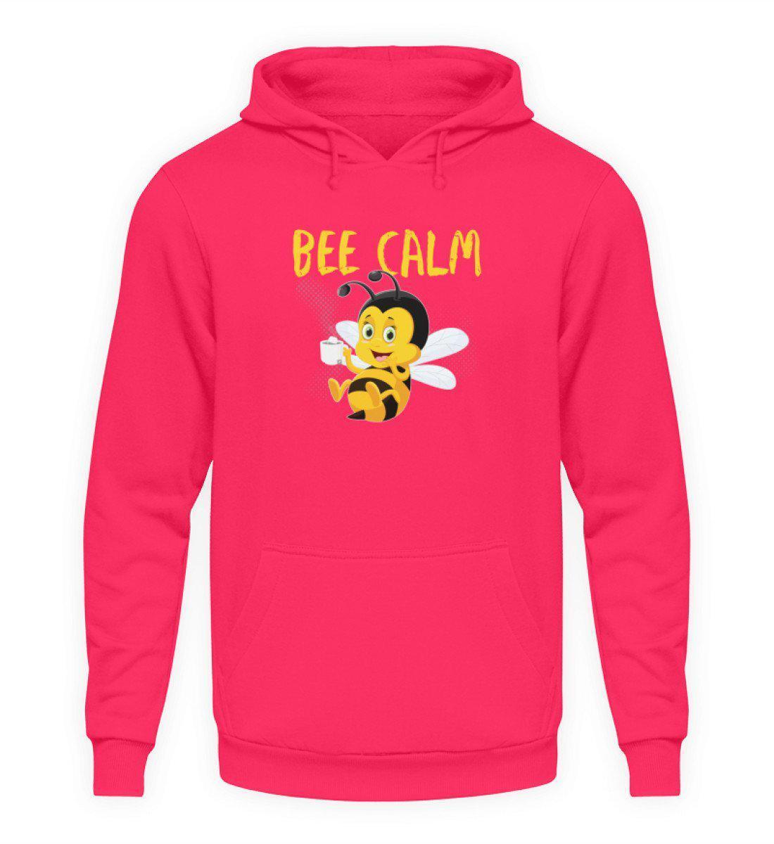 Bee calm · Unisex Kapuzenpullover Hoodie-Unisex Hoodie-Hot Pink-S-Agrarstarz