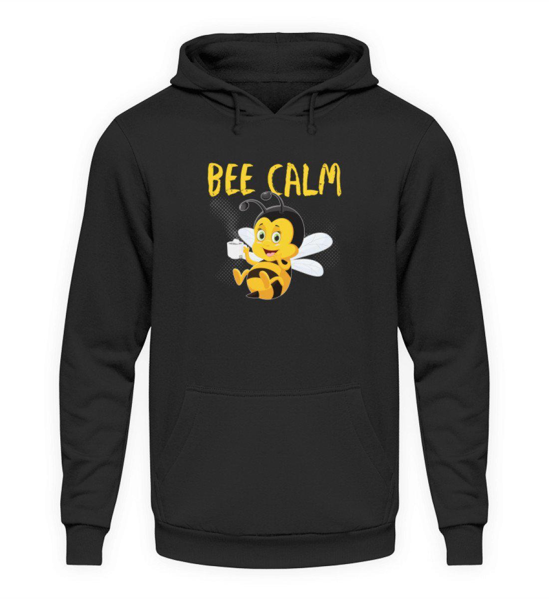 Bee calm · Unisex Kapuzenpullover Hoodie-Unisex Hoodie-Jet Black-S-Agrarstarz