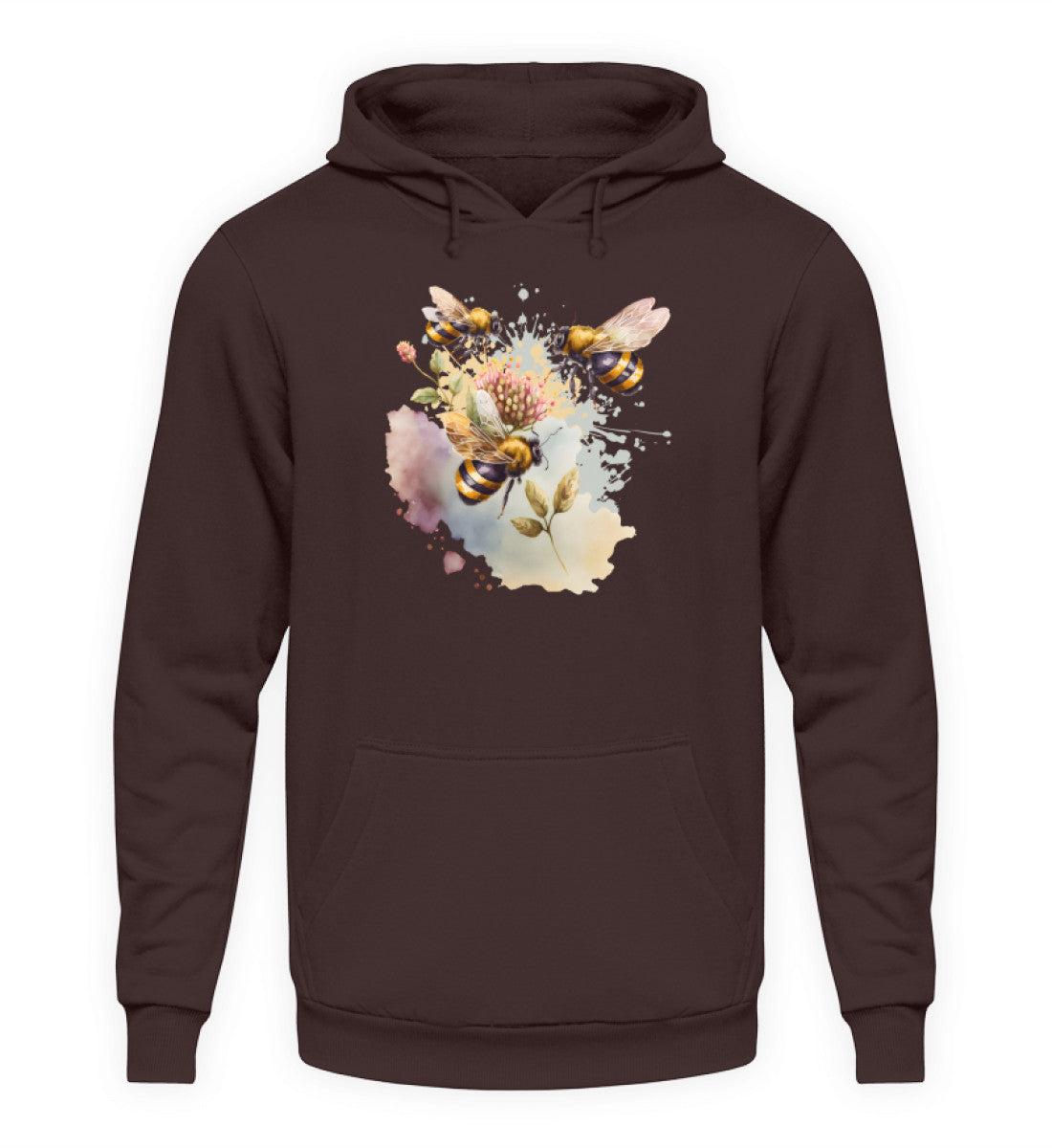 Bienen Wasserfarben 1 · Unisex Kapuzenpullover Hoodie-Unisex Hoodie-Hot Chocolate-S-Agrarstarz