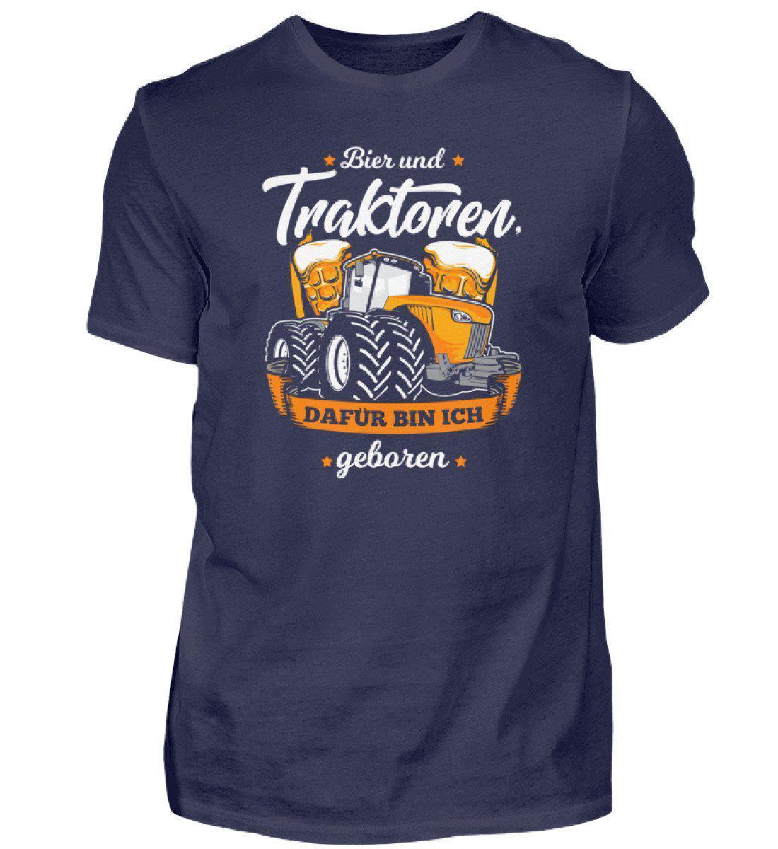 Bier und Traktoren · Herren T-Shirt-Herren Basic T-Shirt-Navy-S-Agrarstarz