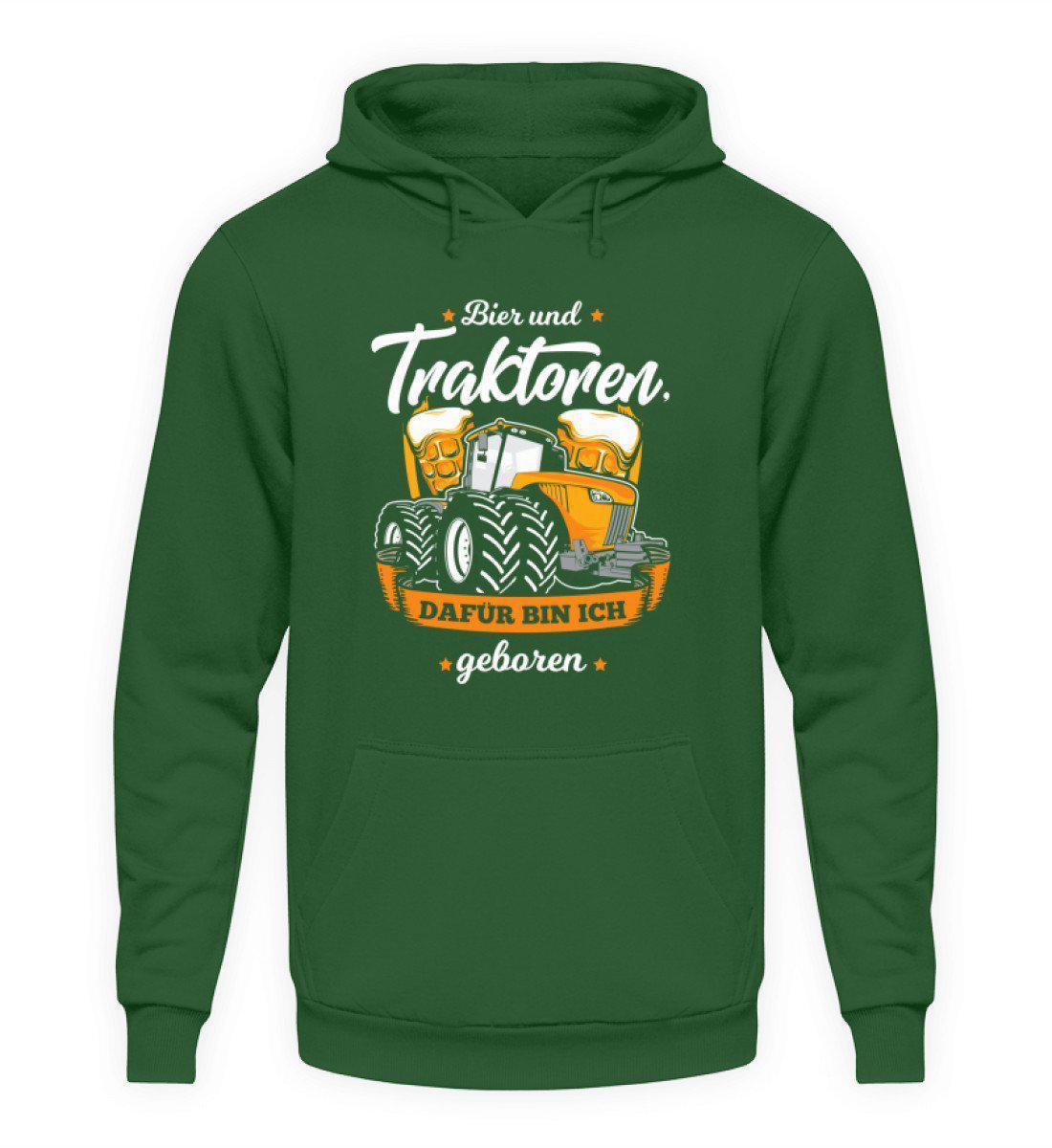 Bier und Traktoren · Unisex Kapuzenpullover Hoodie-Unisex Hoodie-Bottle Green-S-Agrarstarz