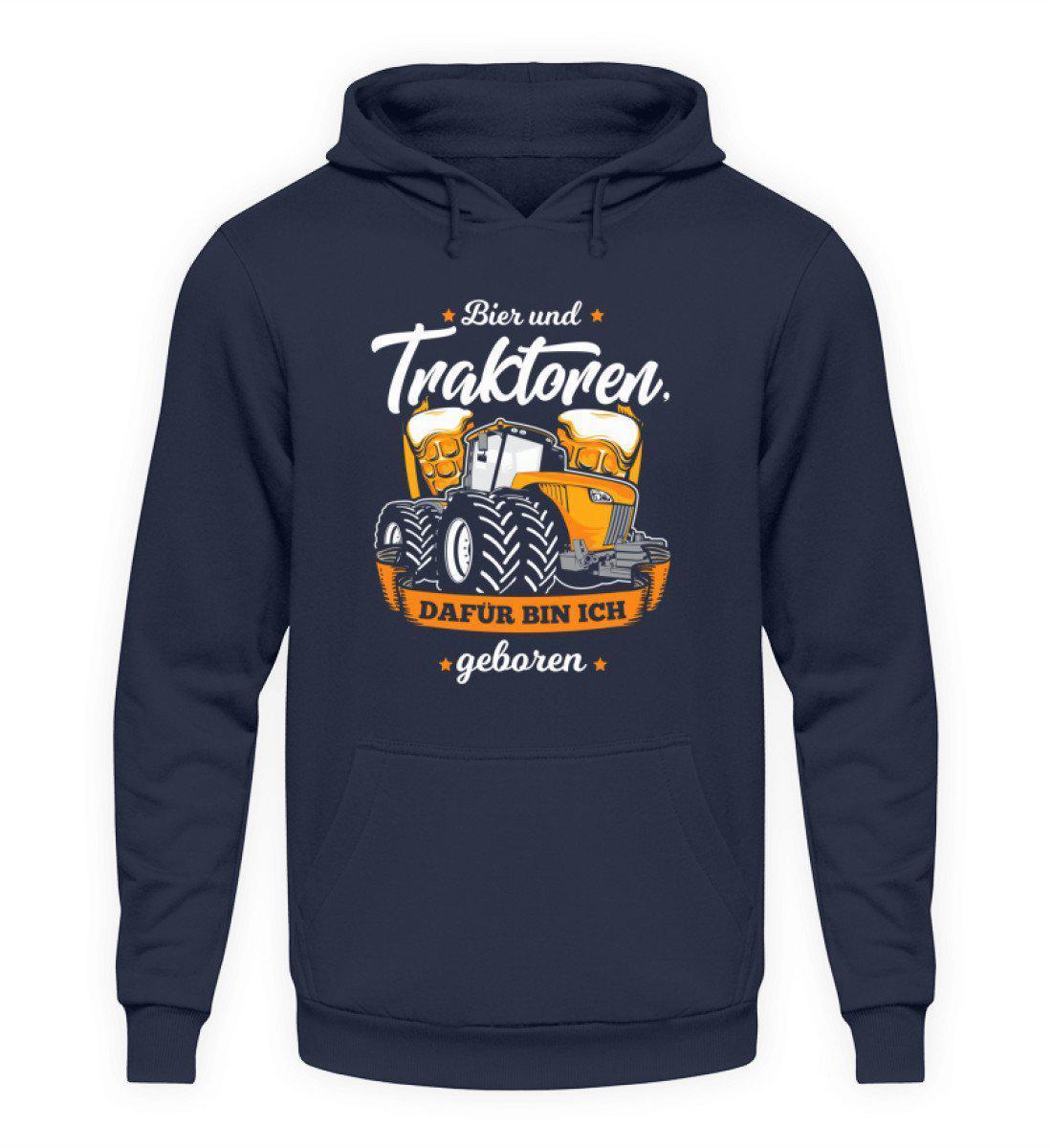 Bier und Traktoren · Unisex Kapuzenpullover Hoodie-Unisex Hoodie-Oxford Navy-S-Agrarstarz