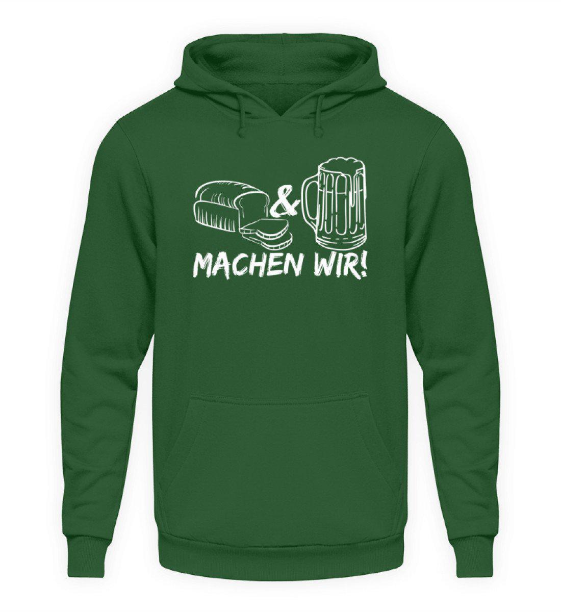 Brot machen wir · Unisex Kapuzenpullover Hoodie-Unisex Hoodie-Bottle Green-L-Agrarstarz