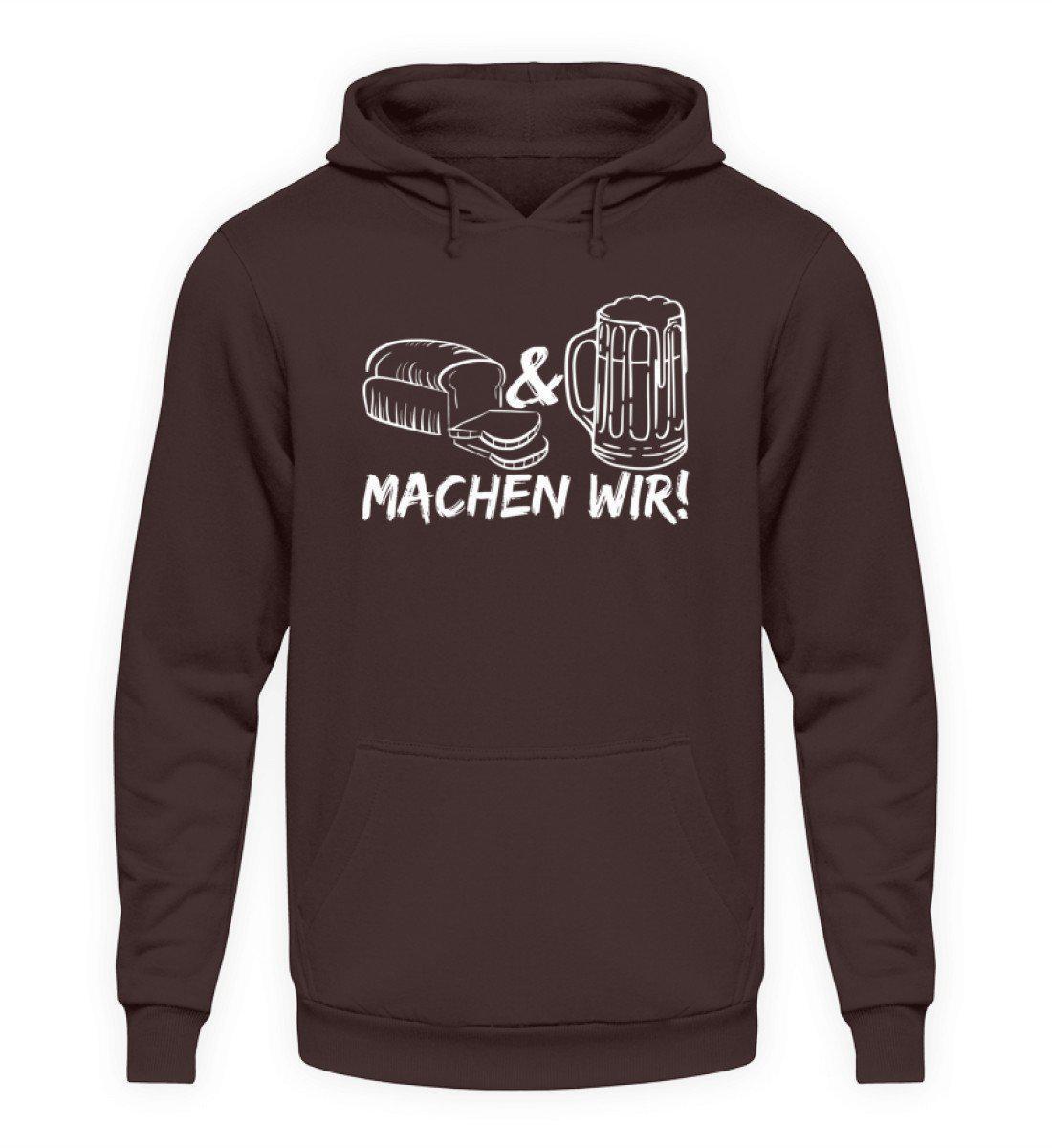 Brot machen wir · Unisex Kapuzenpullover Hoodie-Unisex Hoodie-Hot Chocolate-L-Agrarstarz