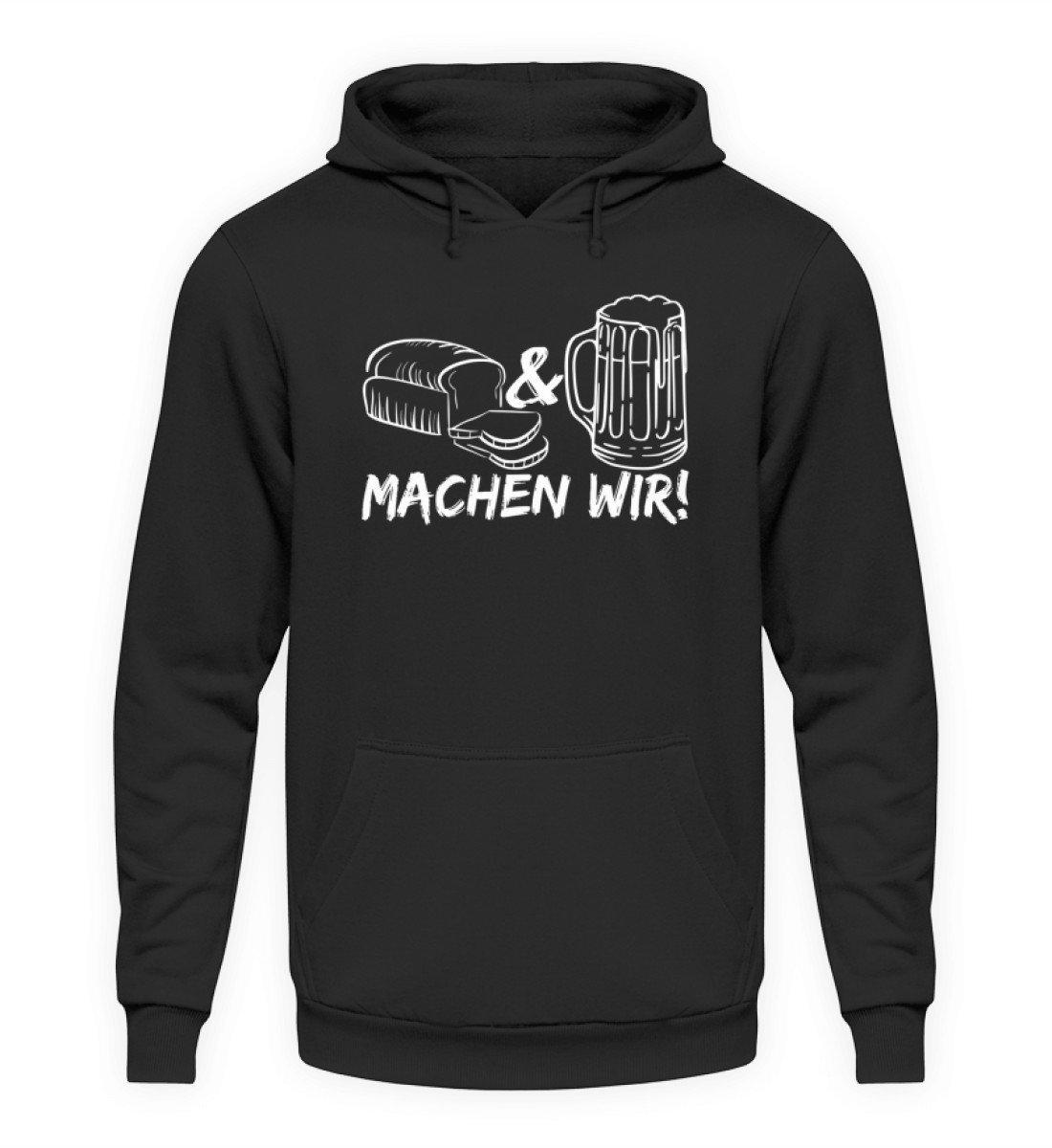 Brot machen wir · Unisex Kapuzenpullover Hoodie-Unisex Hoodie-Jet Black-L-Agrarstarz