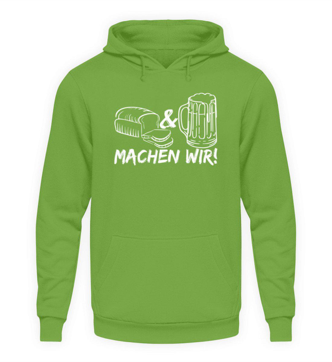 Brot machen wir · Unisex Kapuzenpullover Hoodie-Unisex Hoodie-LimeGreen-L-Agrarstarz