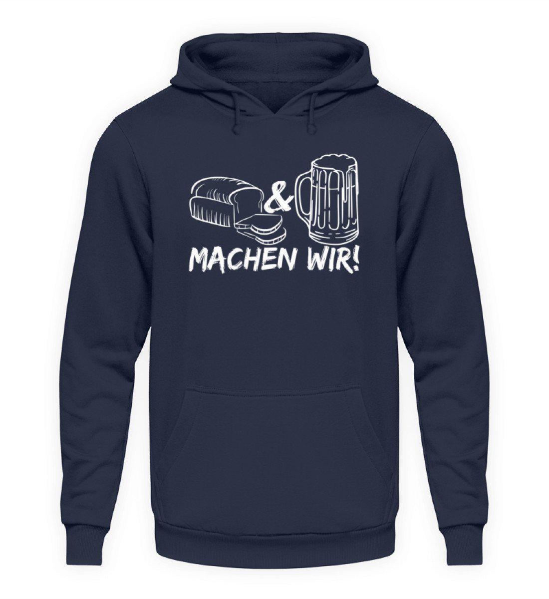 Brot machen wir · Unisex Kapuzenpullover Hoodie-Unisex Hoodie-Oxford Navy-L-Agrarstarz