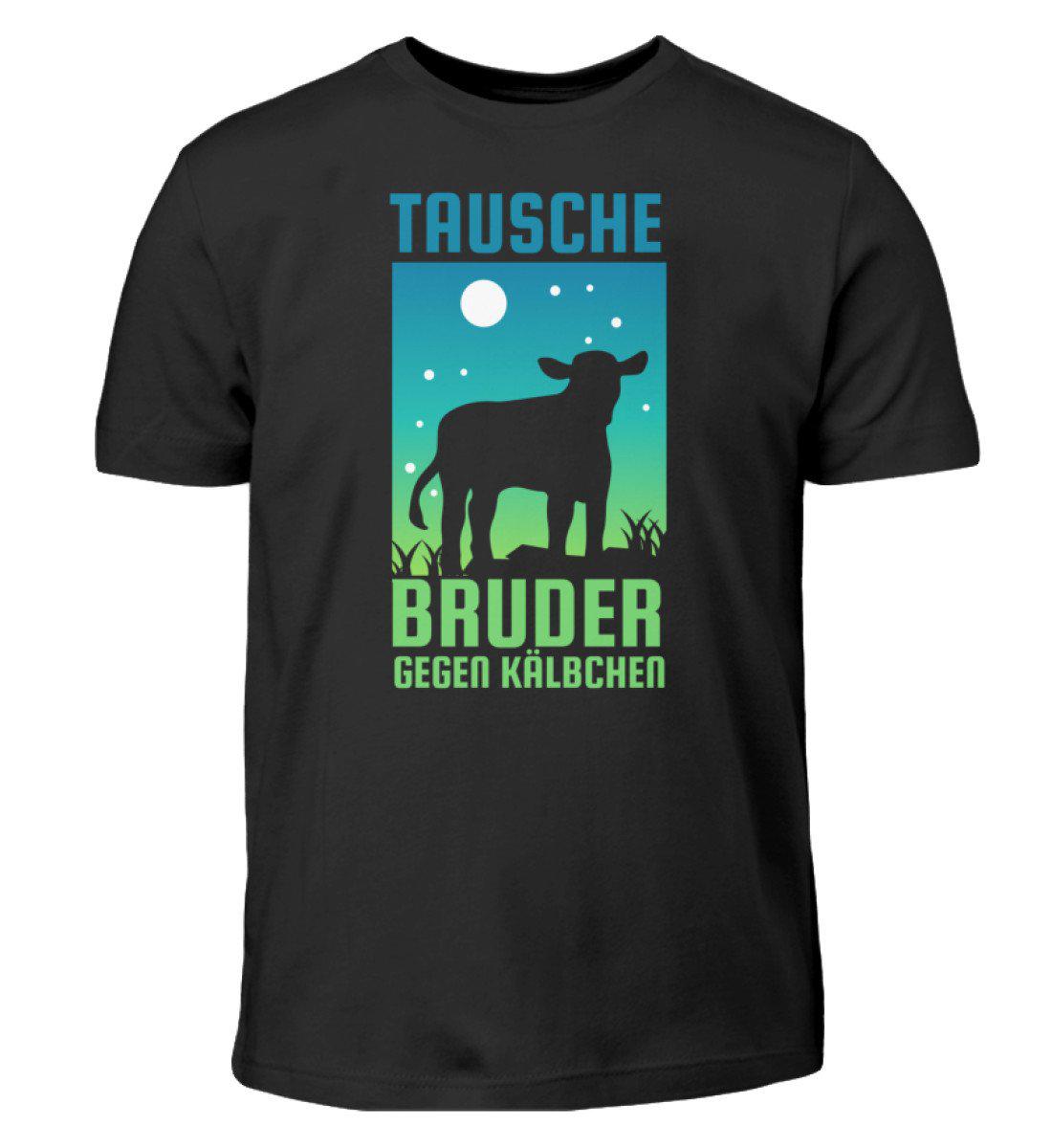 Bruder gegen Kälbchen · Kinder T-Shirt-Kinder T-Shirt-Black-3/4 (98/104)-Agrarstarz