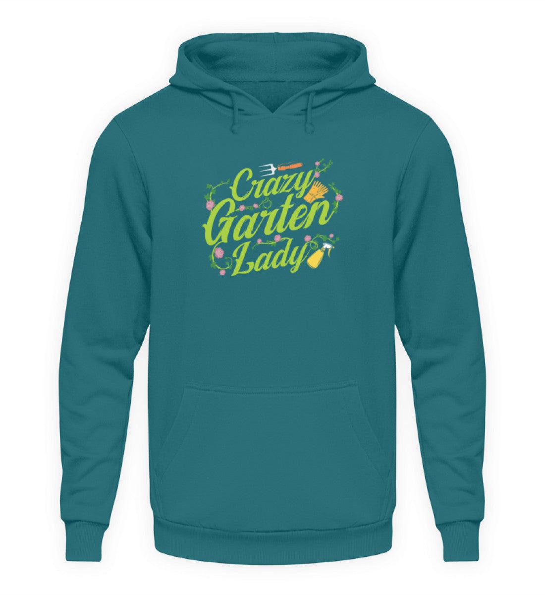 Crazy Garten Lady · Unisex Kapuzenpullover Hoodie-Unisex Hoodie-Airforce Blue-S-Agrarstarz