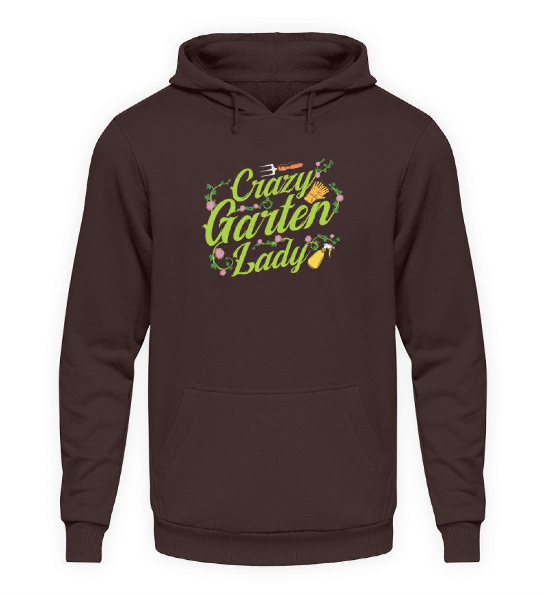 Crazy Garten Lady · Unisex Kapuzenpullover Hoodie-Unisex Hoodie-Hot Chocolate-S-Agrarstarz