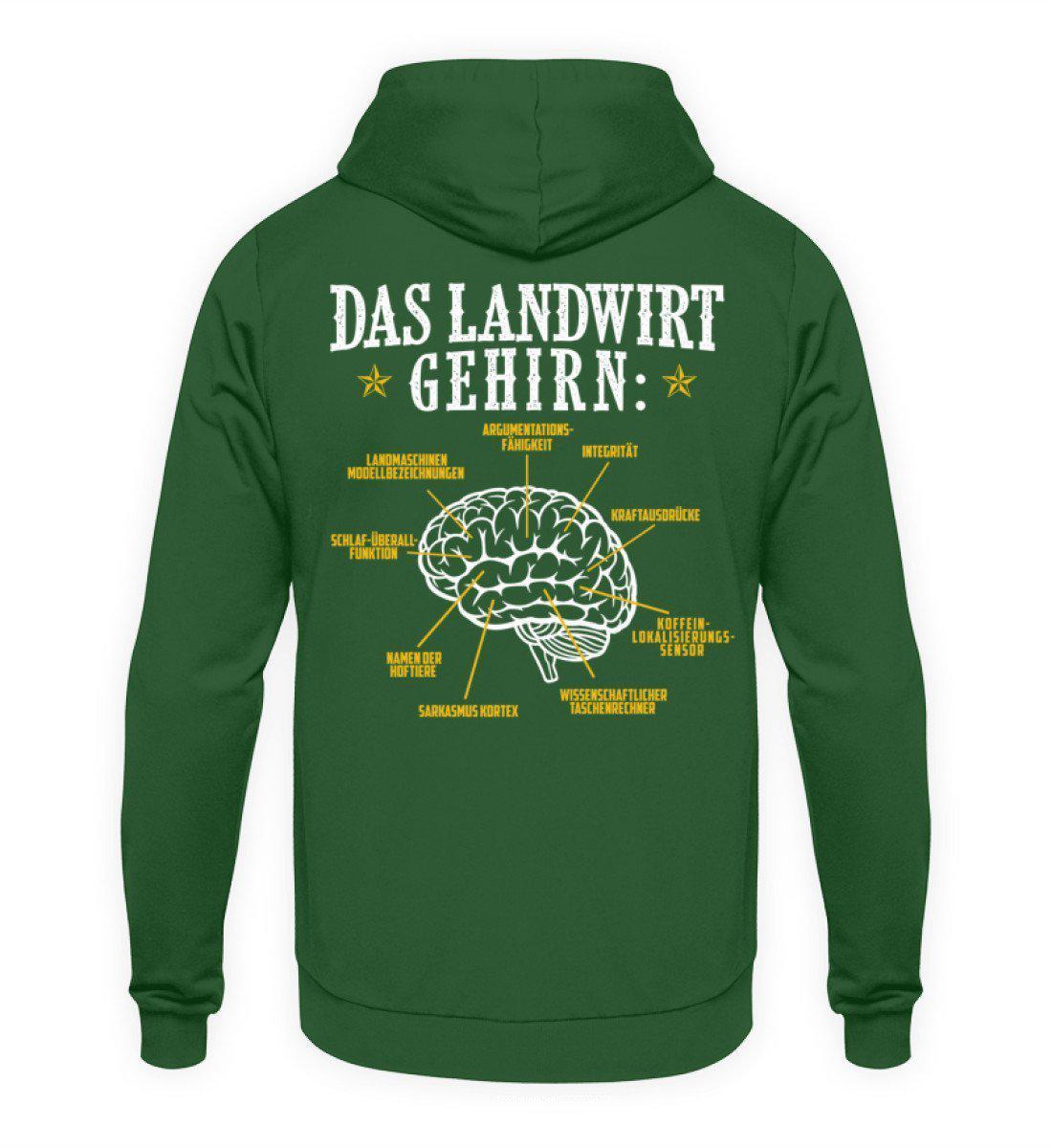 Das Landwirt Gehirn · Unisex Kapuzenpullover Hoodie-Unisex Hoodie-Bottle Green-L-Agrarstarz