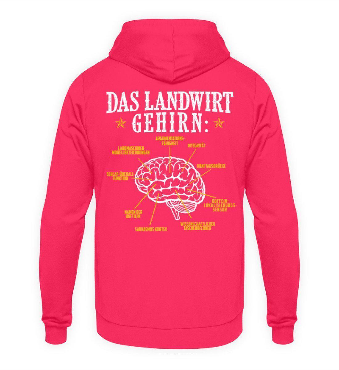 Das Landwirt Gehirn · Unisex Kapuzenpullover Hoodie-Unisex Hoodie-Hot Pink-L-Agrarstarz