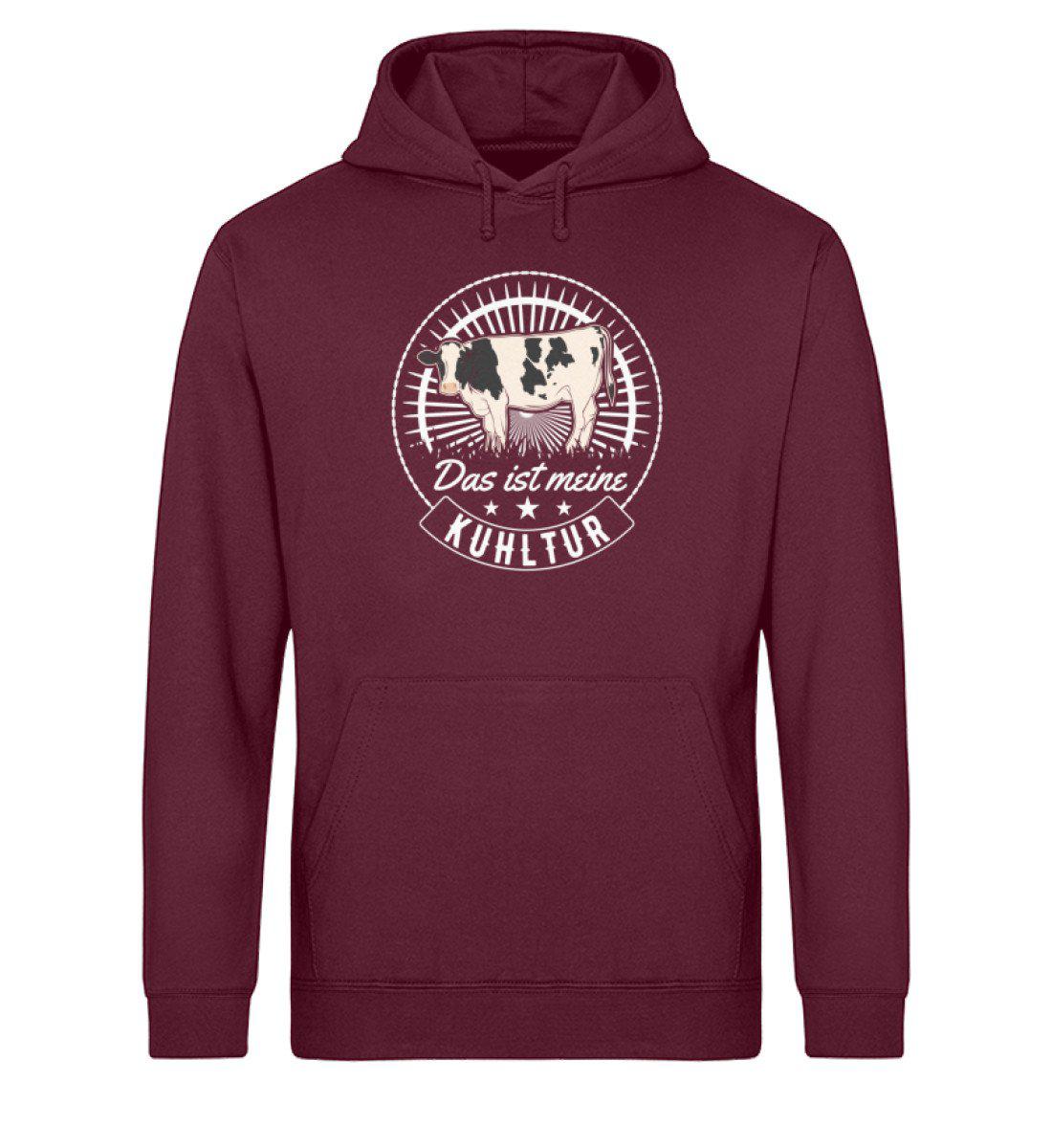 Das ist meine Kuhltur · Unisex Organic Hoodie-Drummer Hoodie ST/ST-Burgundy-XS-Agrarstarz
