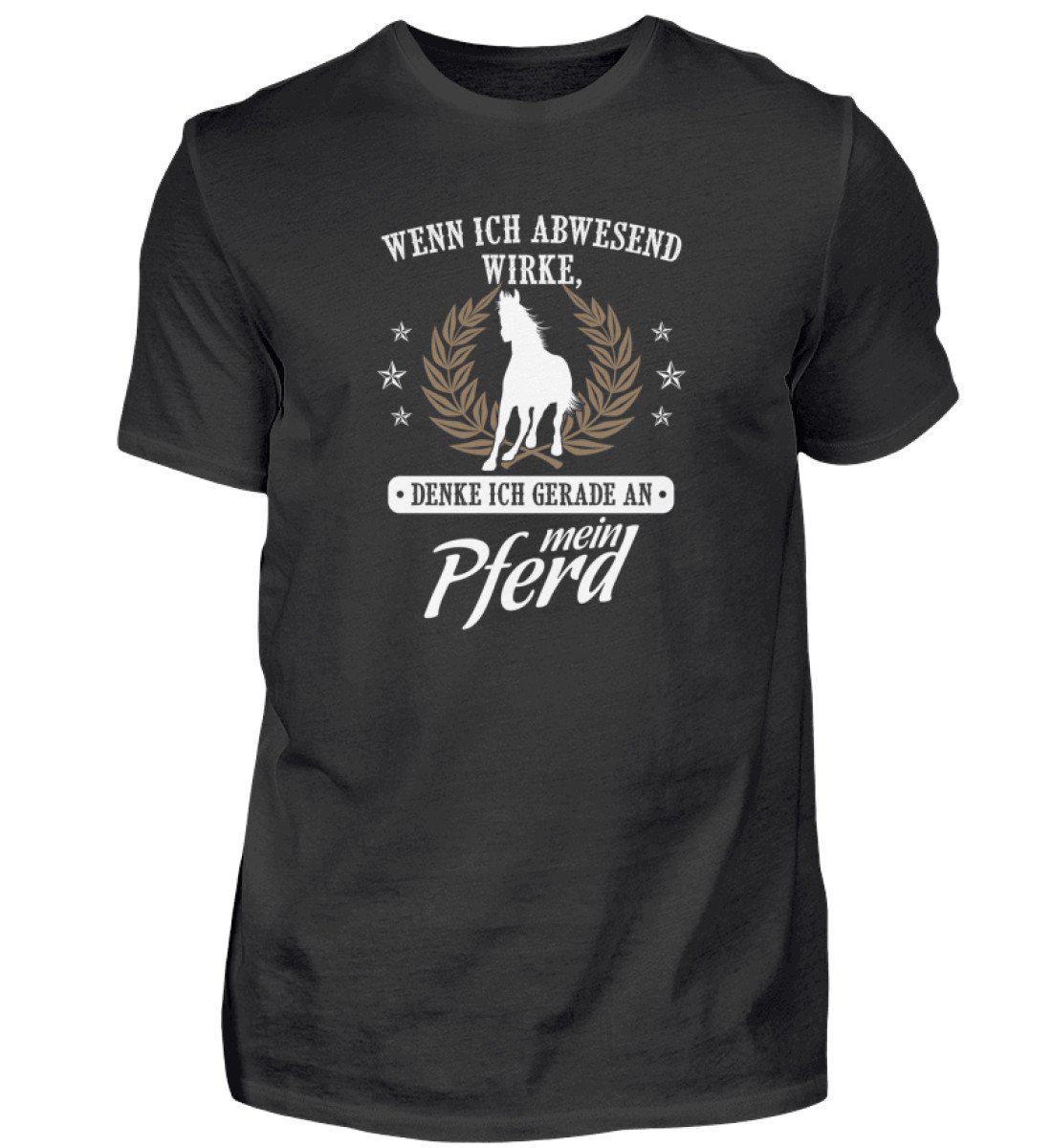 Denke an mein Pferd · Herren T-Shirt-Herren Basic T-Shirt-Black-S-Agrarstarz