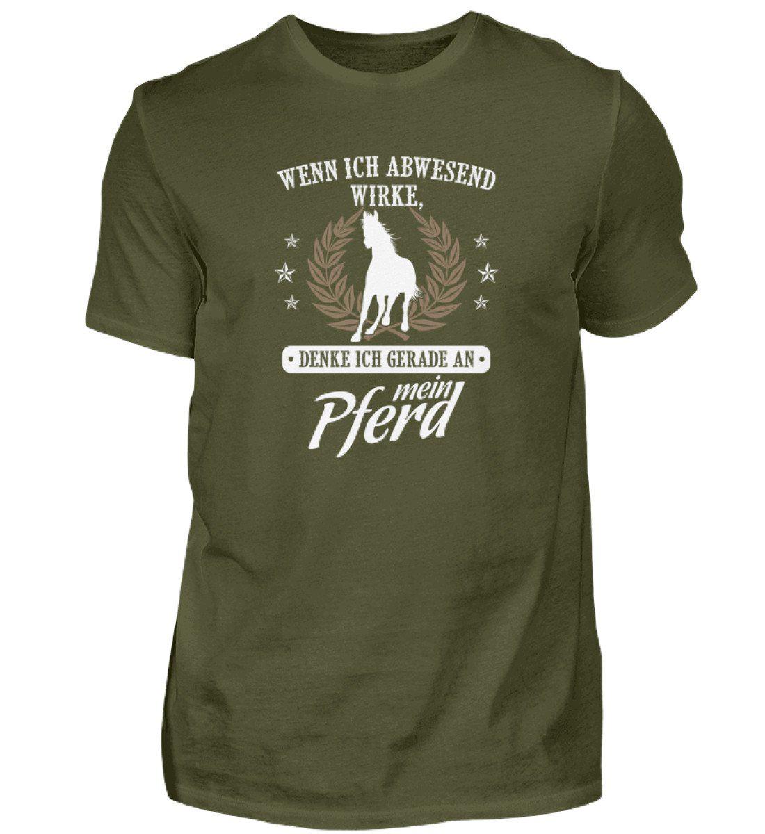 Denke an mein Pferd · Herren T-Shirt-Herren Basic T-Shirt-Agrarstarz