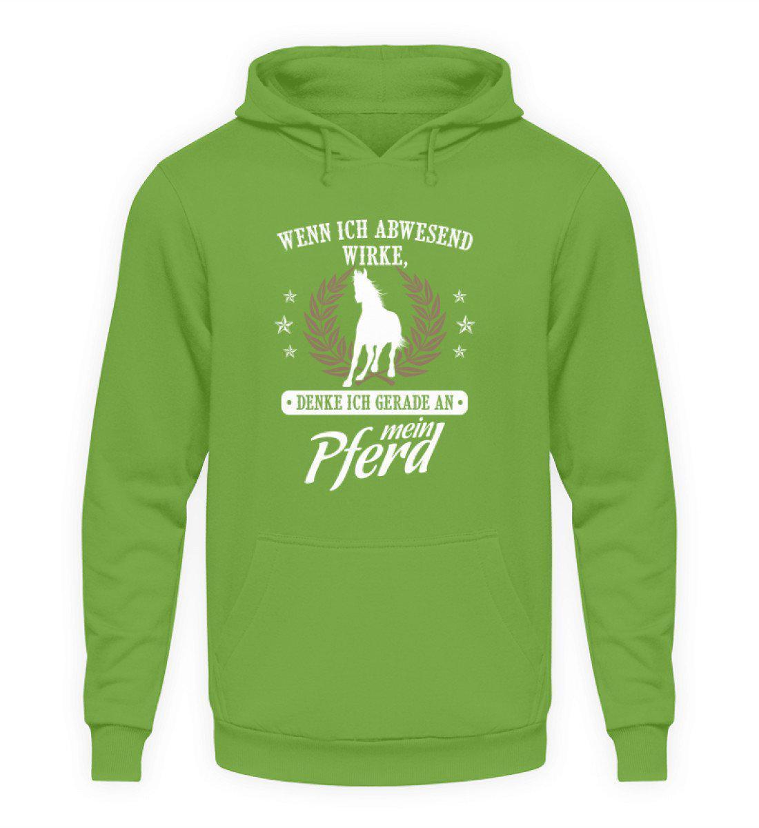 Denke an mein Pferd · Unisex Kapuzenpullover Hoodie-Unisex Hoodie-LimeGreen-S-Agrarstarz