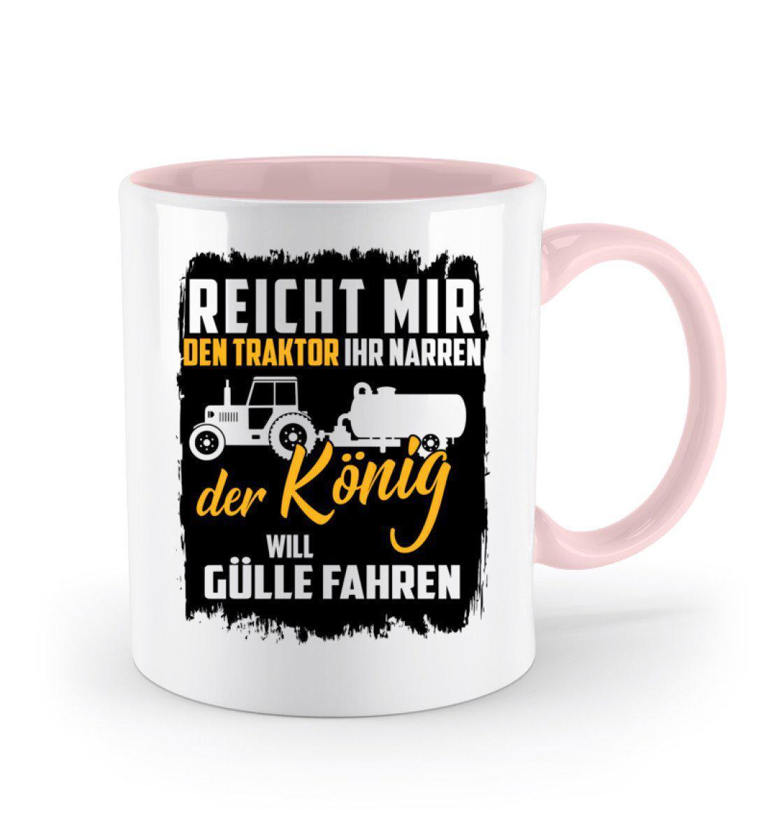 Der König will Gülle fahren · Keramik Tasse zweifarbig-Keramik Tasse Zweifarbig-Agrarstarz
