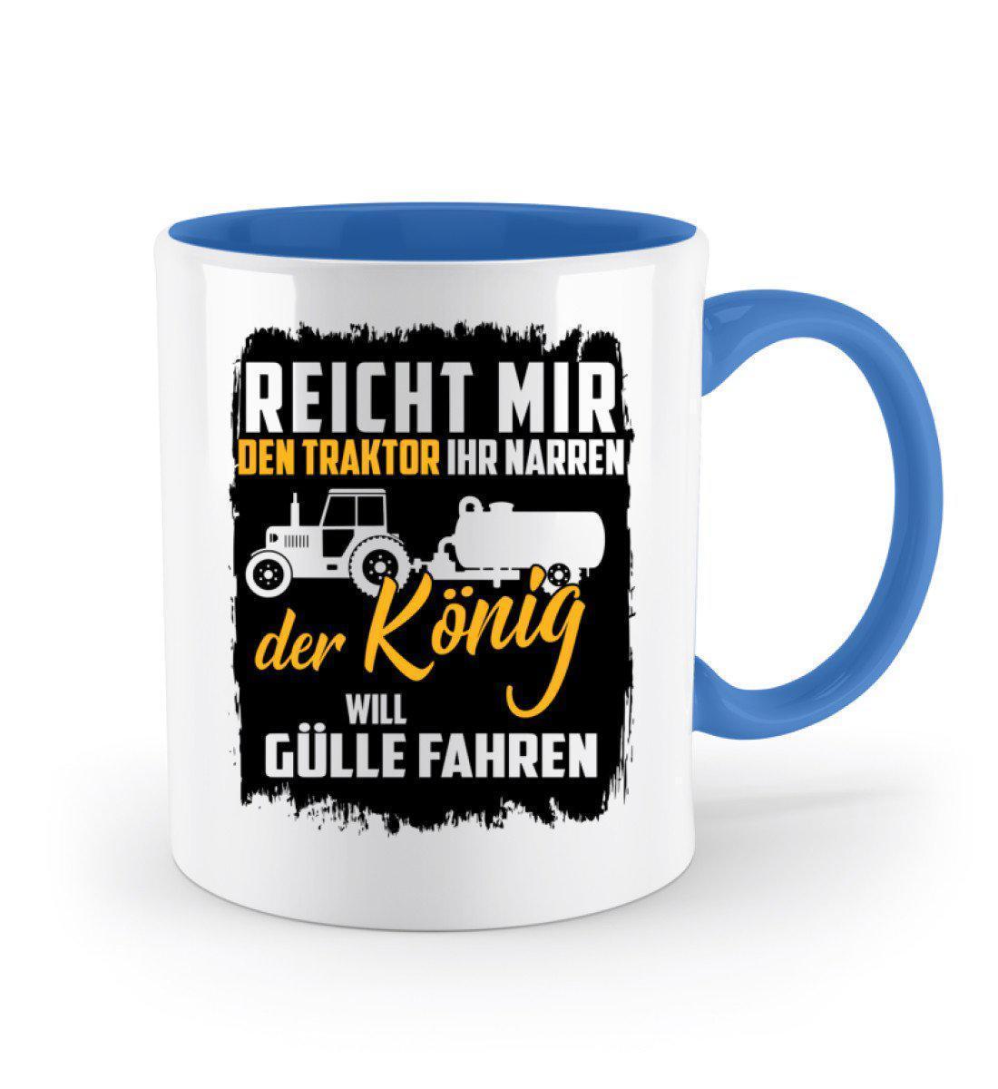 Der König will Gülle fahren · Keramik Tasse zweifarbig-Keramik Tasse Zweifarbig-Agrarstarz