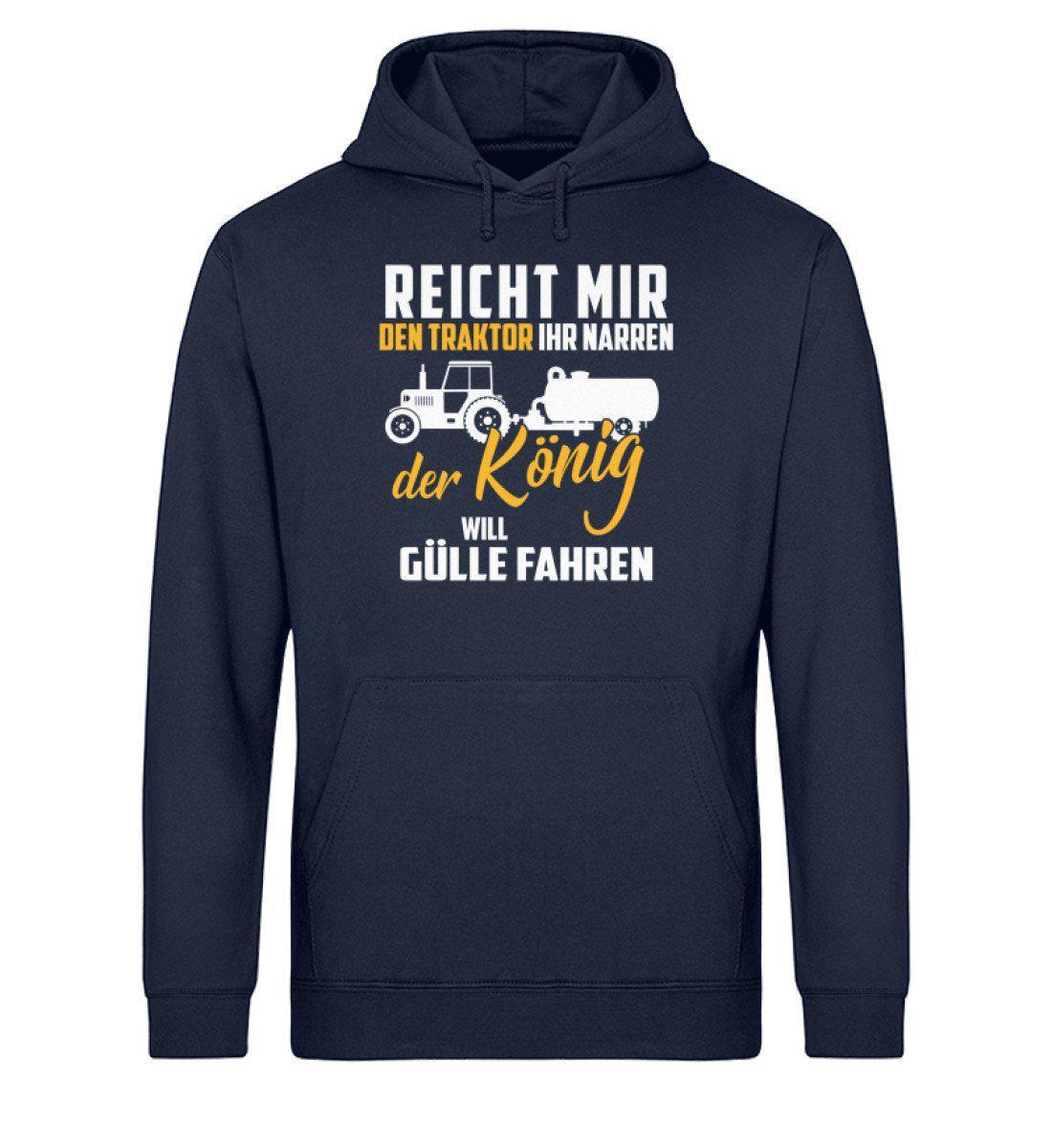 Der König will Gülle fahren · Unisex Organic Hoodie-Drummer Hoodie ST/ST-French Navy-XS-Agrarstarz