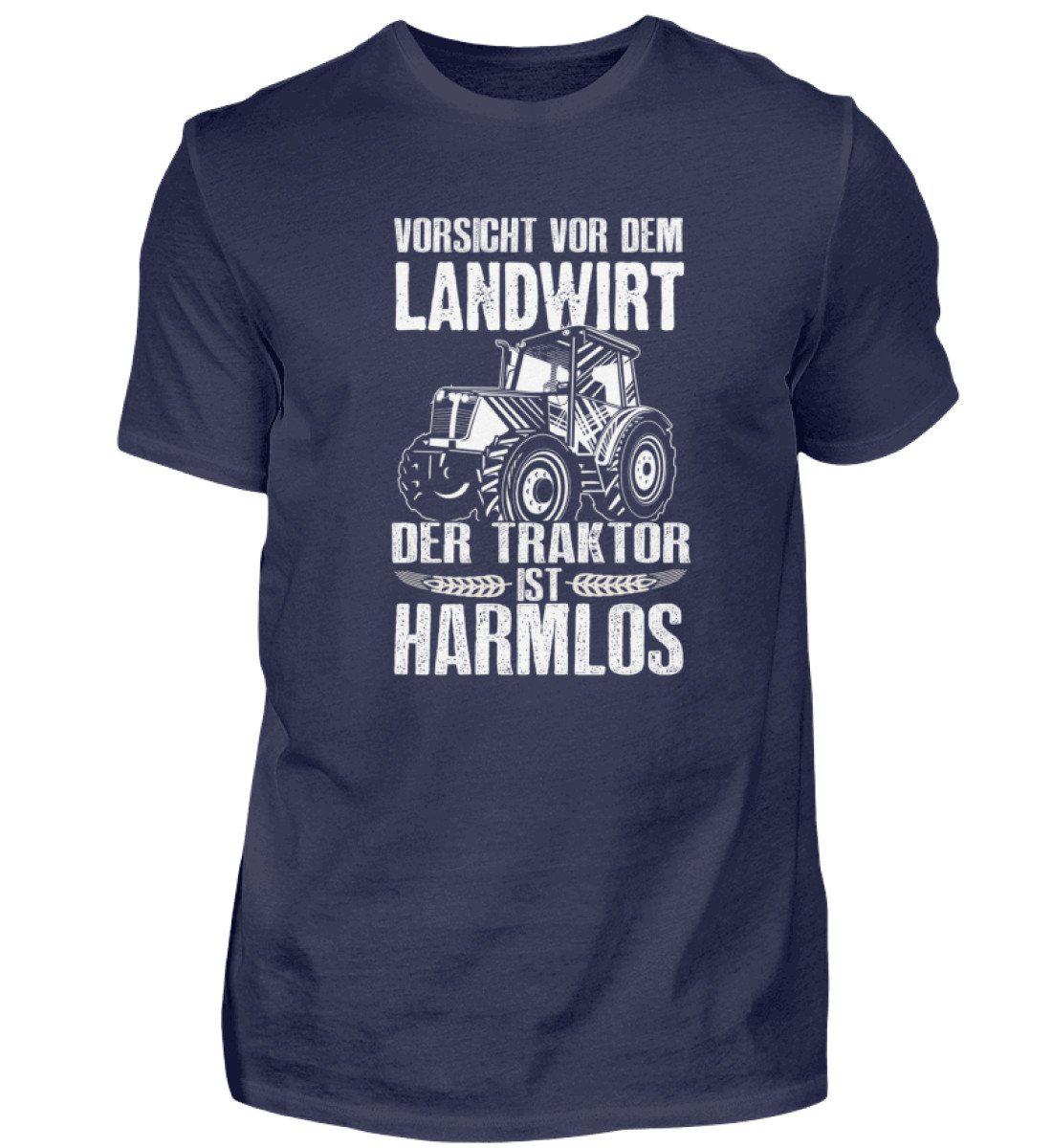 Der Traktor ist harmlos · Herren T-Shirt-Herren Basic T-Shirt-Navy-S-Agrarstarz