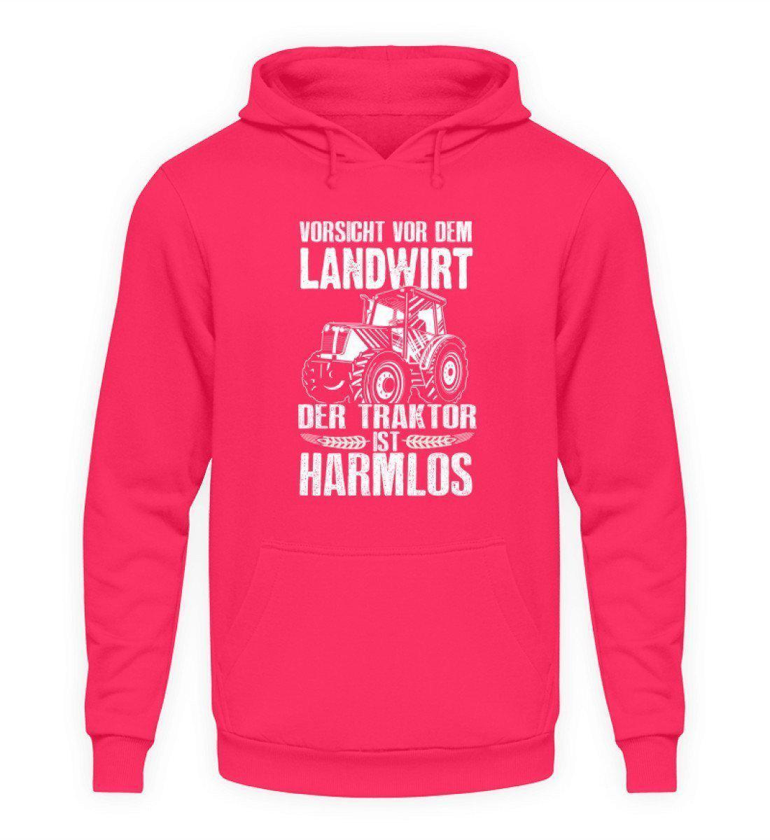 Der Traktor ist harmlos · Unisex Kapuzenpullover Hoodie-Unisex Hoodie-Hot Pink-L-Agrarstarz