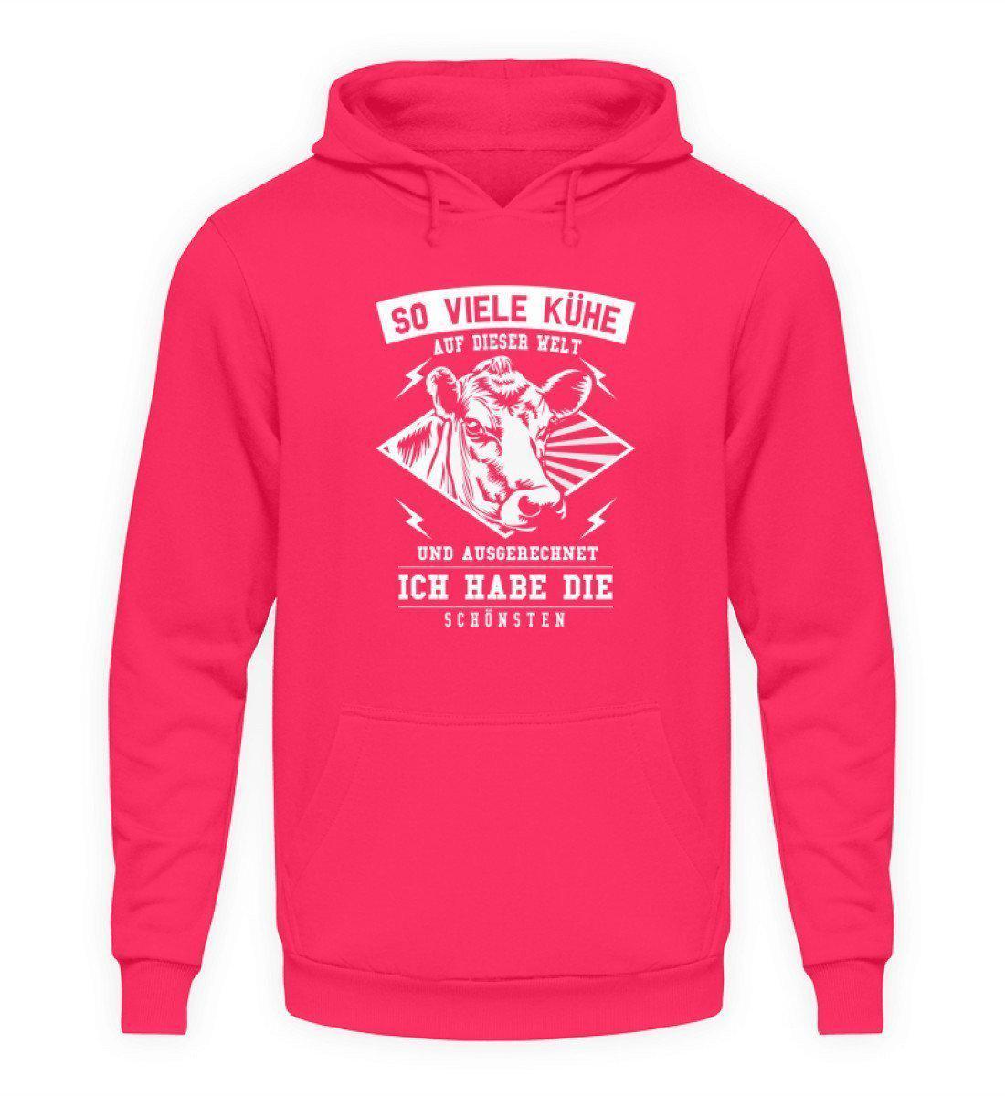 Die schönste Kuh · Unisex Kapuzenpullover Hoodie-Unisex Hoodie-Hot Pink-L-Agrarstarz