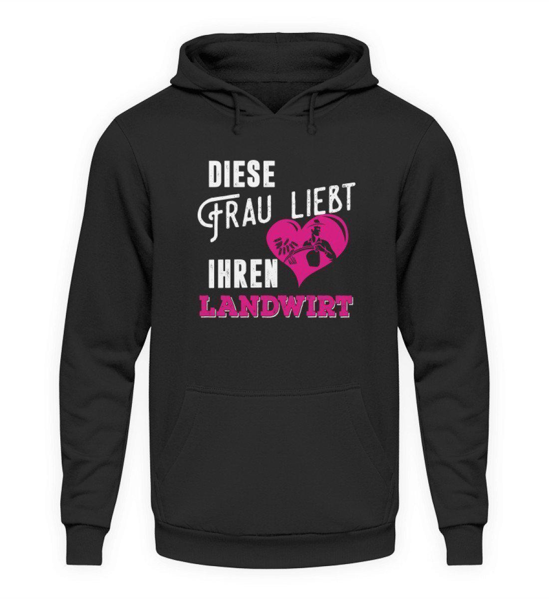 Diese Frau liebt ihren Landwirt · Unisex Kapuzenpullover Hoodie-Unisex Hoodie-Jet Black-L-Agrarstarz
