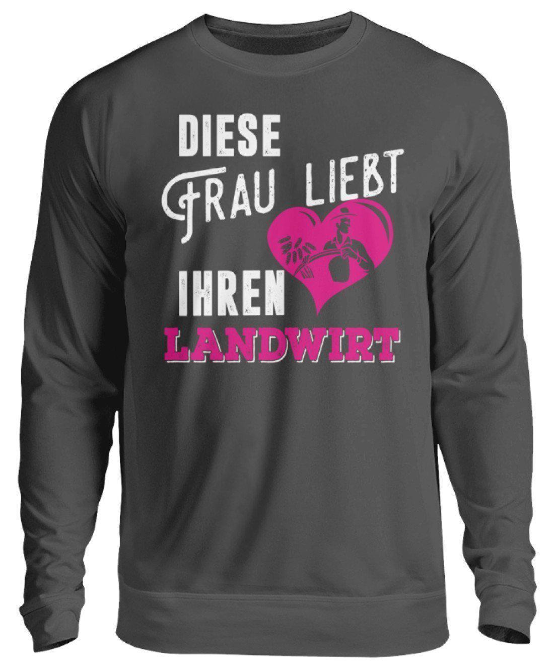 Diese Frau liebt ihren Landwirt · Unisex Sweatshirt Pullover-Unisex Sweatshirt-Storm Grey (Solid)-S-Agrarstarz