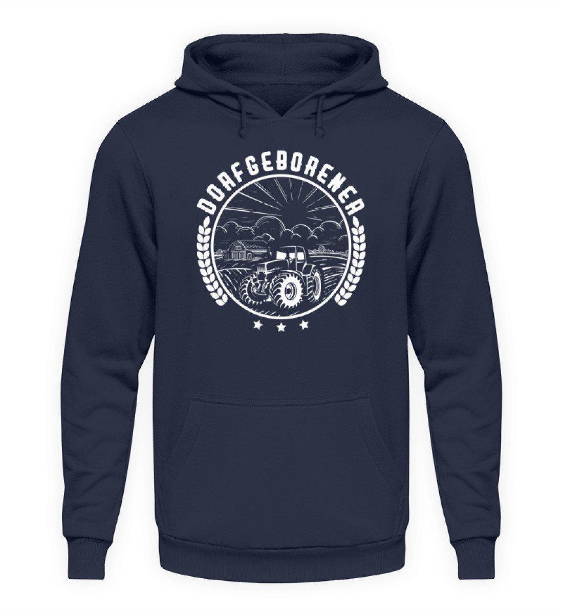 Dorfgeborener · Unisex Kapuzenpullover Hoodie-Unisex Hoodie-Oxford Navy-L-Agrarstarz