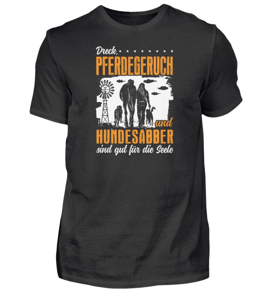 Dreck, Pferdegeruch und Hundesabber · Herren T-Shirt-Herren Basic T-Shirt-Black-S-Agrarstarz