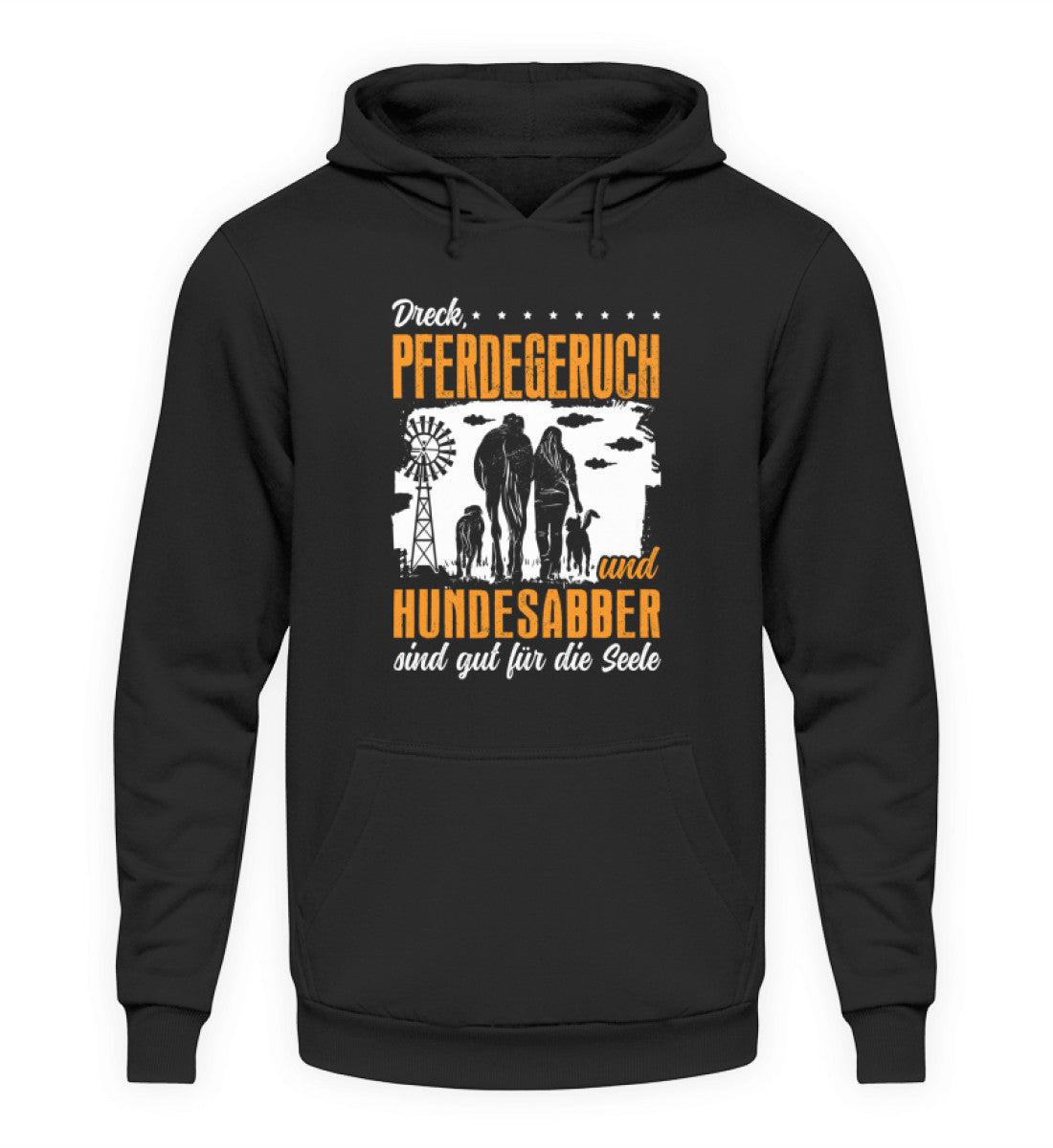 Dreck Pferdegeruch und Hundesabber · Unisex Kapuzenpullover Hoodie-Unisex Hoodie-Deep Black-S-Agrarstarz