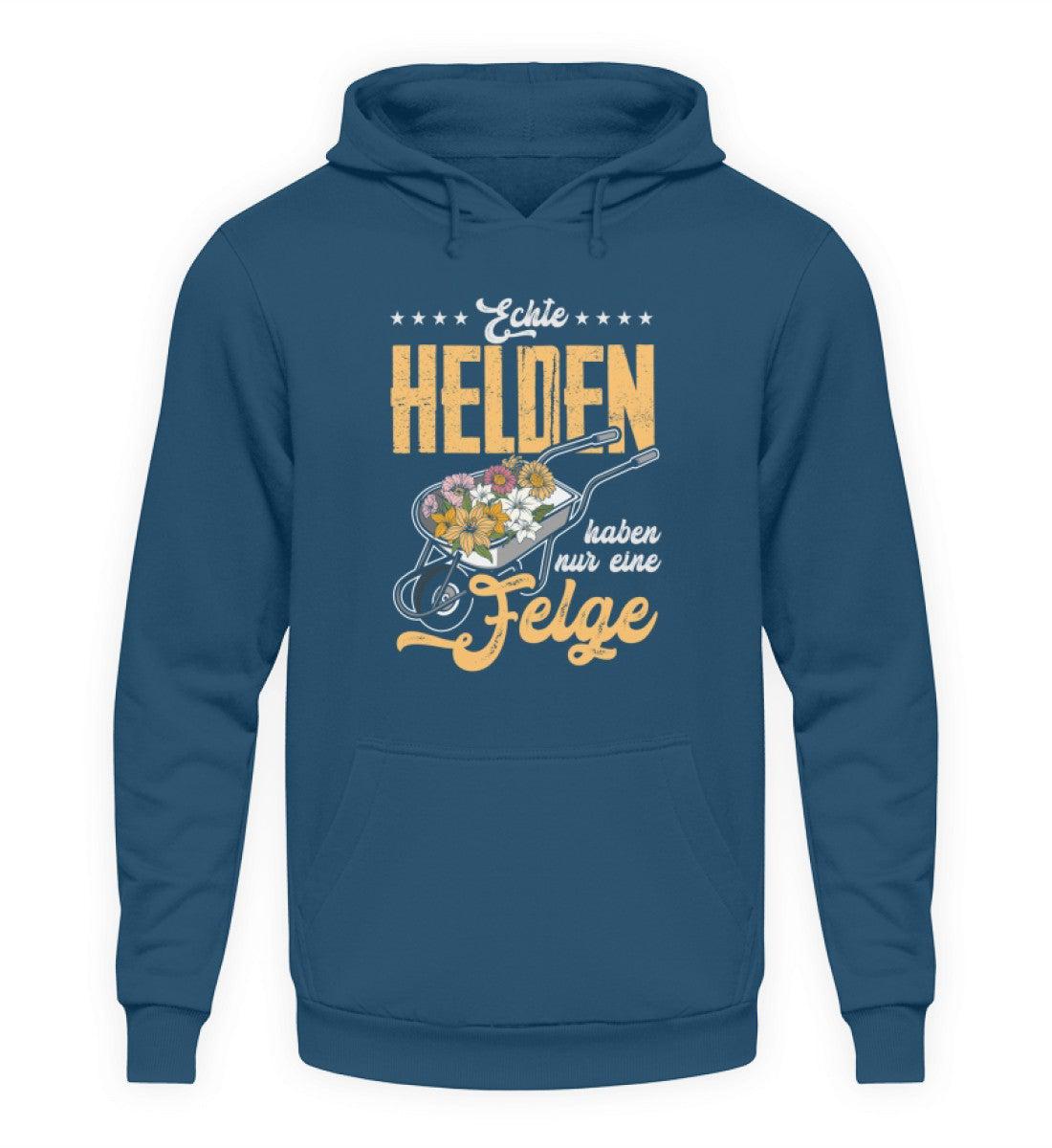 Echte Helden haben nur eine Felge · Unisex Kapuzenpullover Hoodie-Unisex Hoodie-Airforce Blue-S-Agrarstarz