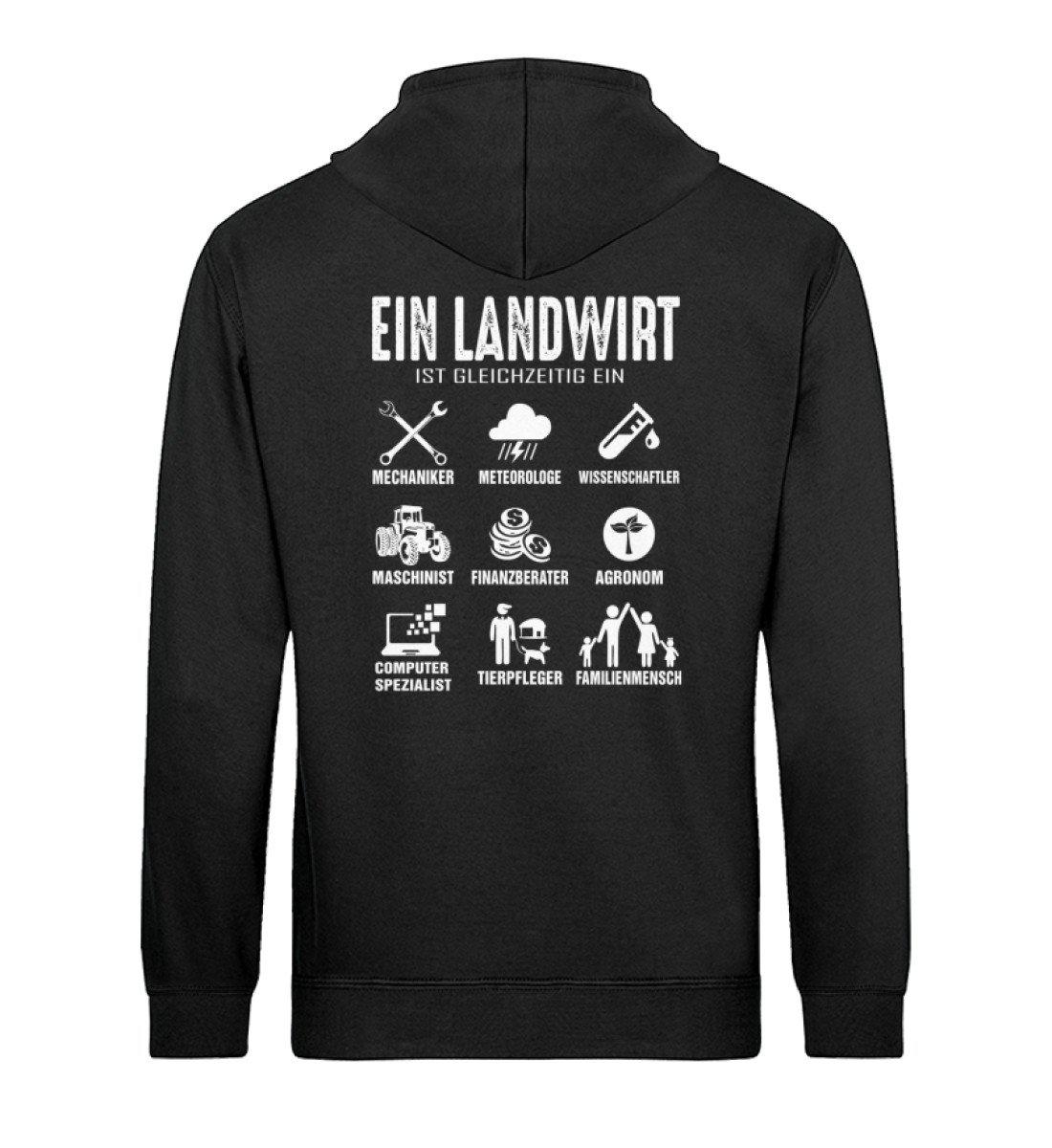 Ein Landwirt ist gleichzeitig · Unisex Organic Hoodie-Drummer Hoodie ST/ST-Black-XS-Agrarstarz