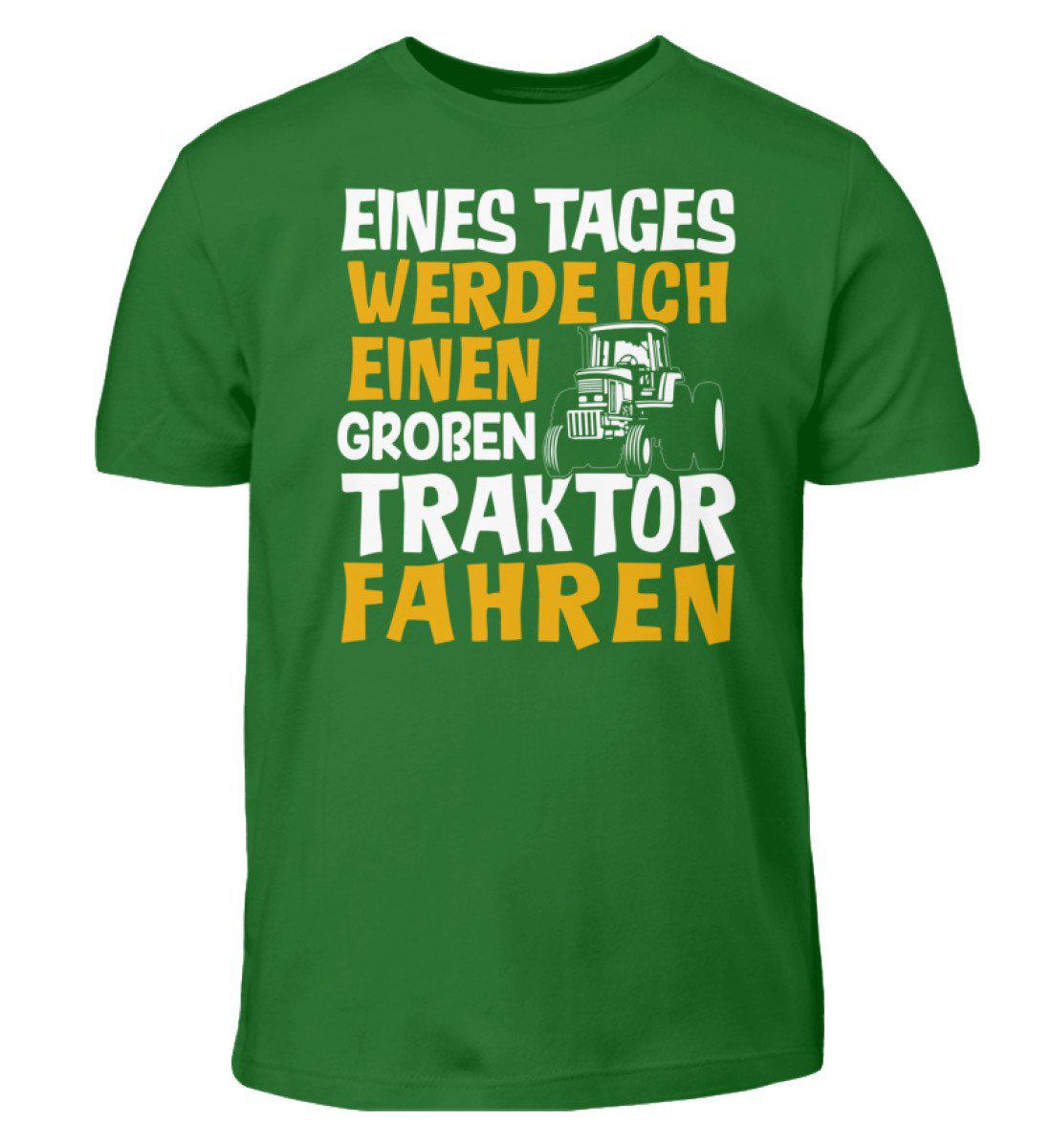 Eines Tages werde ich Traktor fahren · Kinder T-Shirt-Kinder T-Shirt-Kelly Green-3/4 (98/104)-Agrarstarz