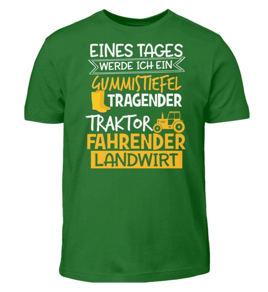 Eines Tages werde ich ein Landwirt · Kinder T-Shirt-Kinder T-Shirt-Kelly Green-3/4 (98/104)-Agrarstarz
