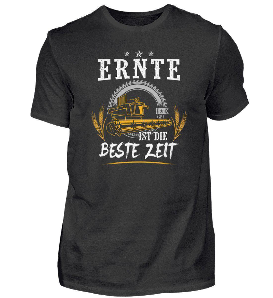 Ernte beste Zeit · Herren T-Shirt-Herren Basic T-Shirt-Black-S-Agrarstarz