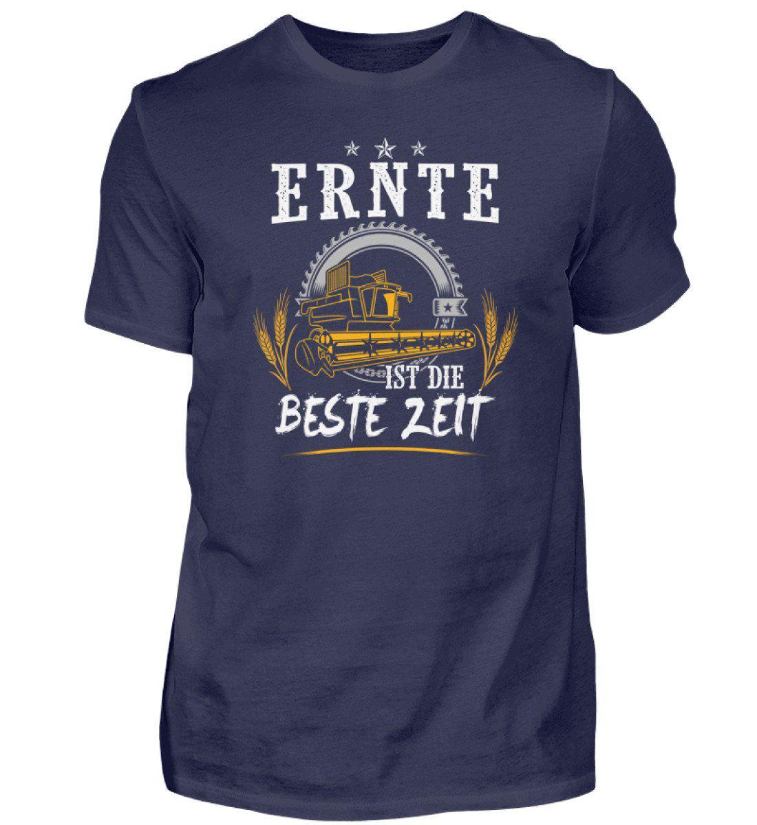 Ernte beste Zeit · Herren T-Shirt-Herren Basic T-Shirt-Navy-S-Agrarstarz
