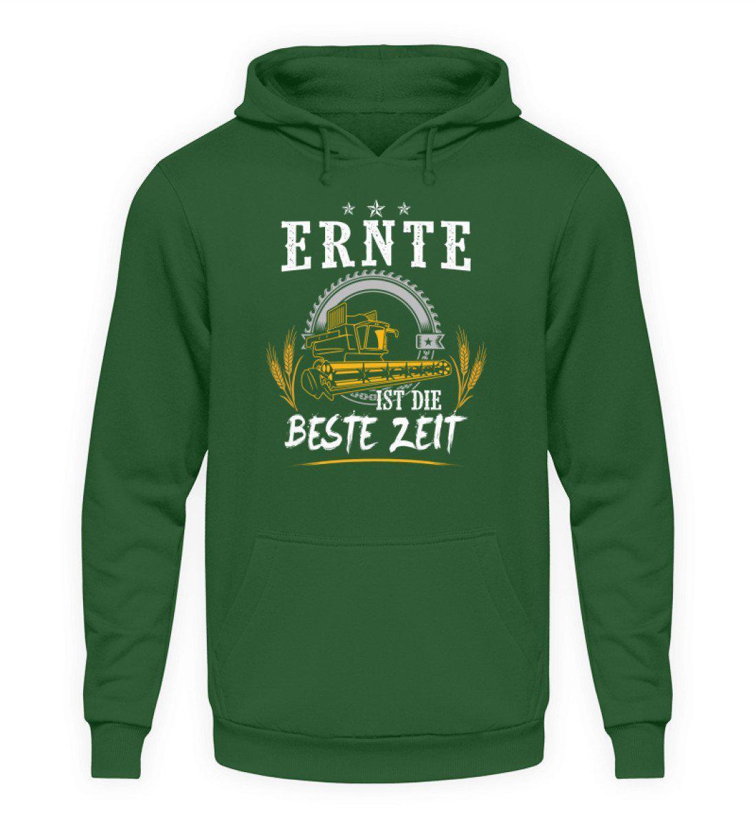 Ernte beste Zeit · Unisex Kapuzenpullover Hoodie-Unisex Hoodie-Bottle Green-L-Agrarstarz