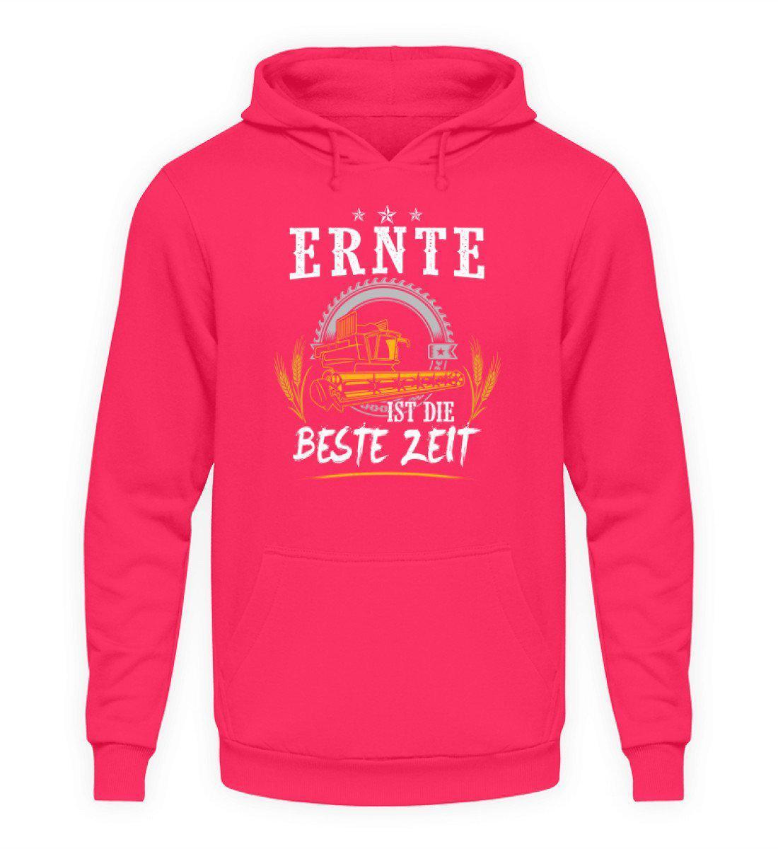 Ernte beste Zeit · Unisex Kapuzenpullover Hoodie-Unisex Hoodie-Hot Pink-L-Agrarstarz