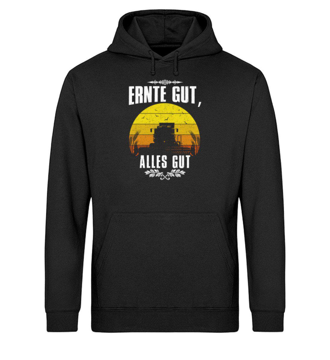 Ernte gut alles gut · Unisex Organic Hoodie-Drummer Hoodie ST/ST-Black-XS-Agrarstarz