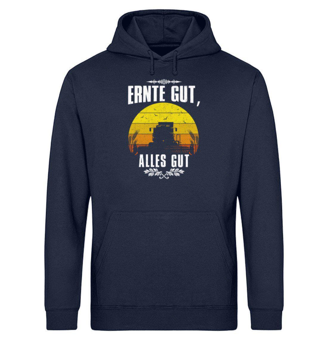 Ernte gut alles gut · Unisex Organic Hoodie-Drummer Hoodie ST/ST-French Navy-XS-Agrarstarz