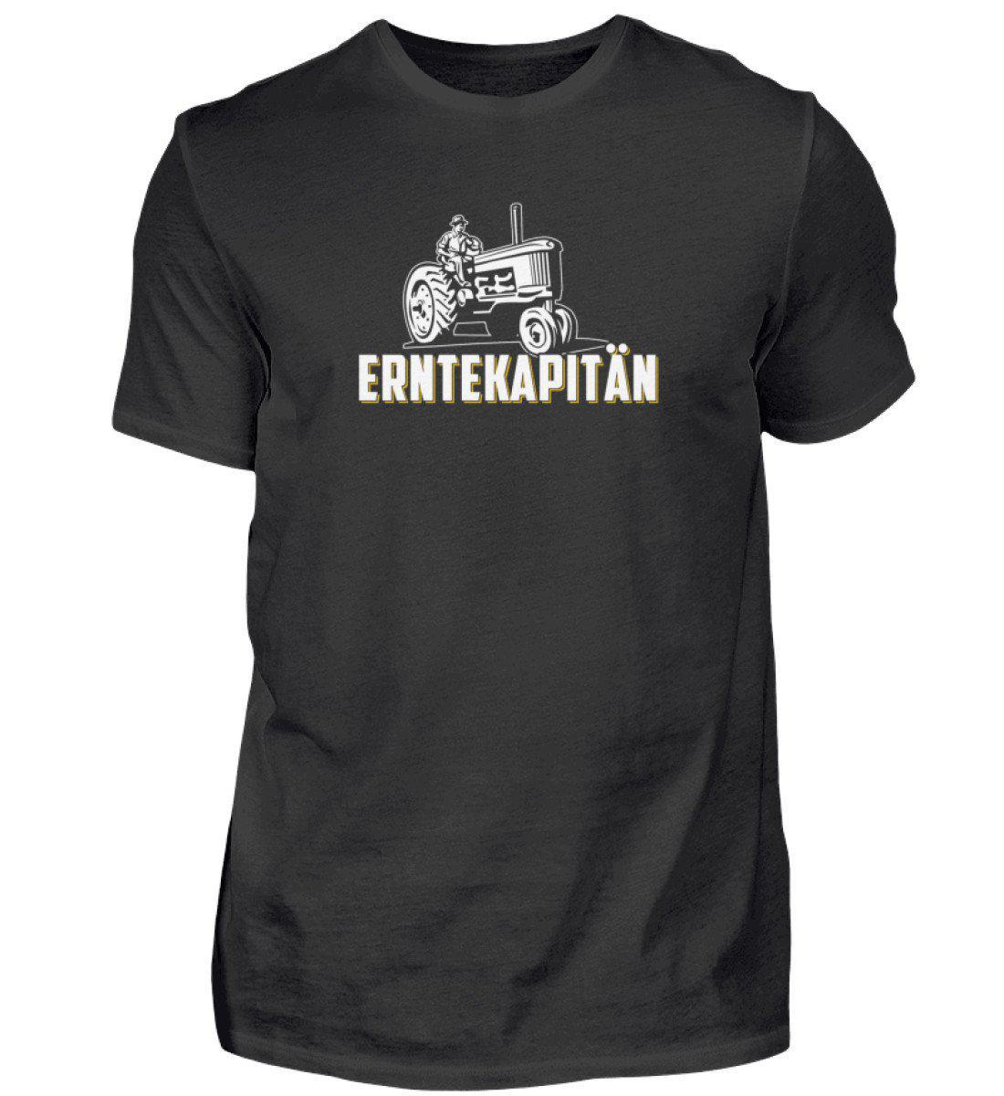 Erntekapitän · Herren T-Shirt-Herren Basic T-Shirt-Black-S-Agrarstarz