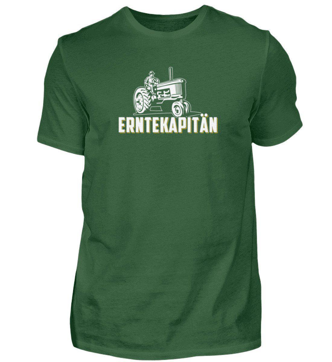 Erntekapitän · Herren T-Shirt-Herren Basic T-Shirt-Bottle Green-S-Agrarstarz
