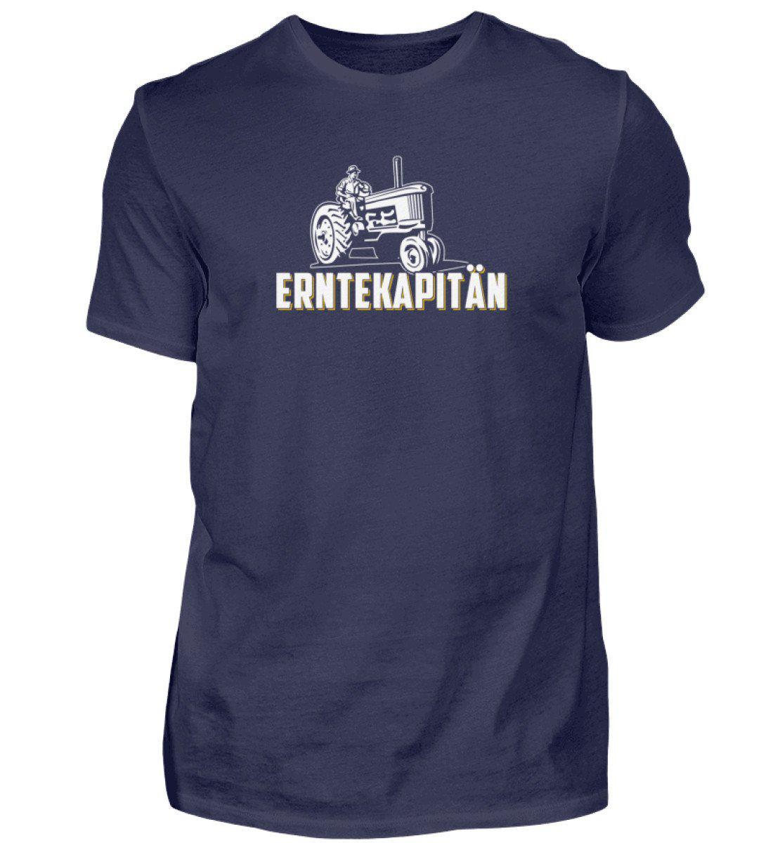 Erntekapitän · Herren T-Shirt-Herren Basic T-Shirt-Navy-S-Agrarstarz