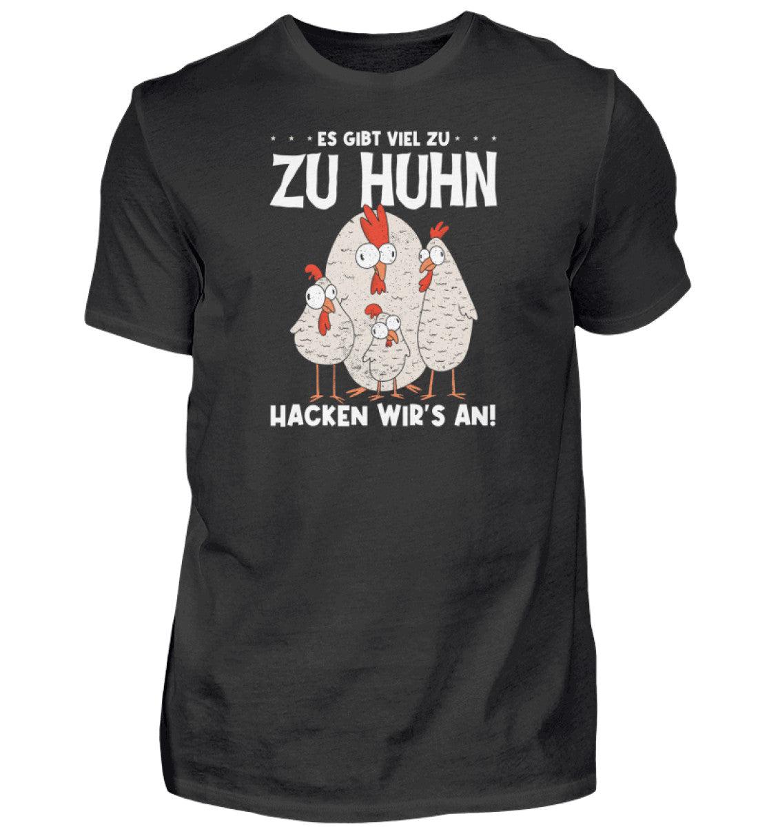 Es gibt viel zu Huhn · Herren T-Shirt-Herren Basic T-Shirt-Black-S-Agrarstarz