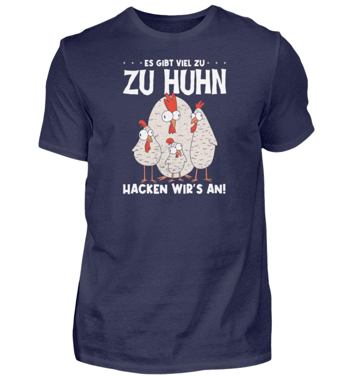 Es gibt viel zu Huhn · Herren T-Shirt-Herren Basic T-Shirt-Navy-S-Agrarstarz