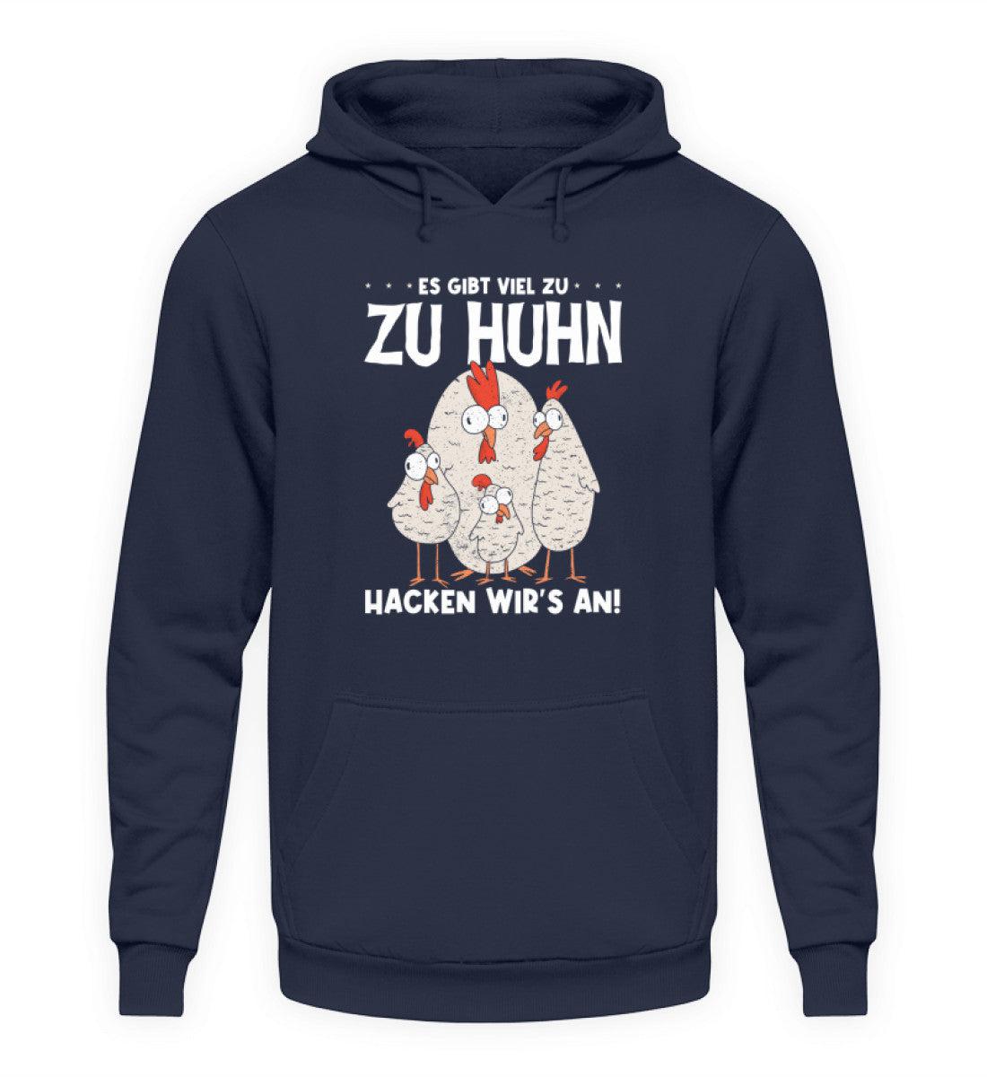 Es gibt viel zu Huhn · Unisex Kapuzenpullover Hoodie-Unisex Hoodie-Oxford Navy-S-Agrarstarz