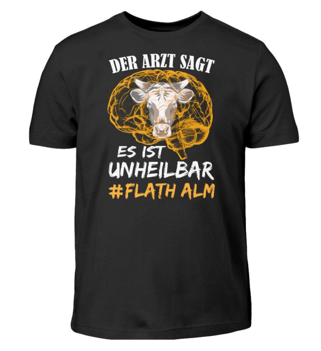 Es ist unheilbar Flath Alm · Kinder T-Shirt-Kinder T-Shirt-Black-12/14 (152/164)-Agrarstarz