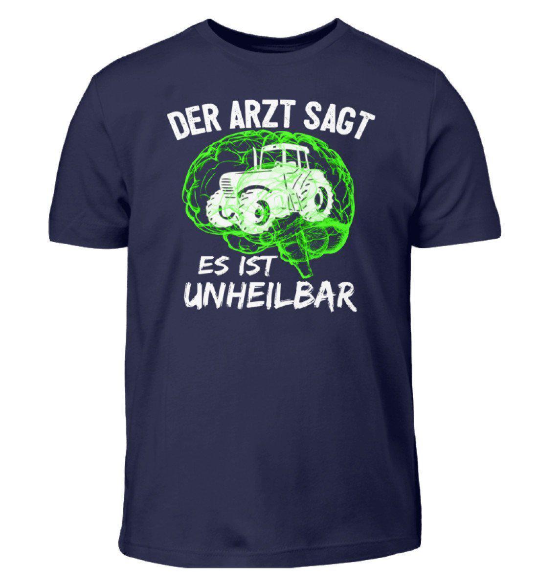 Es ist unheilbar grün · Kinder T-Shirt-Kinder T-Shirt-Navy-3/4 (98/104)-Agrarstarz